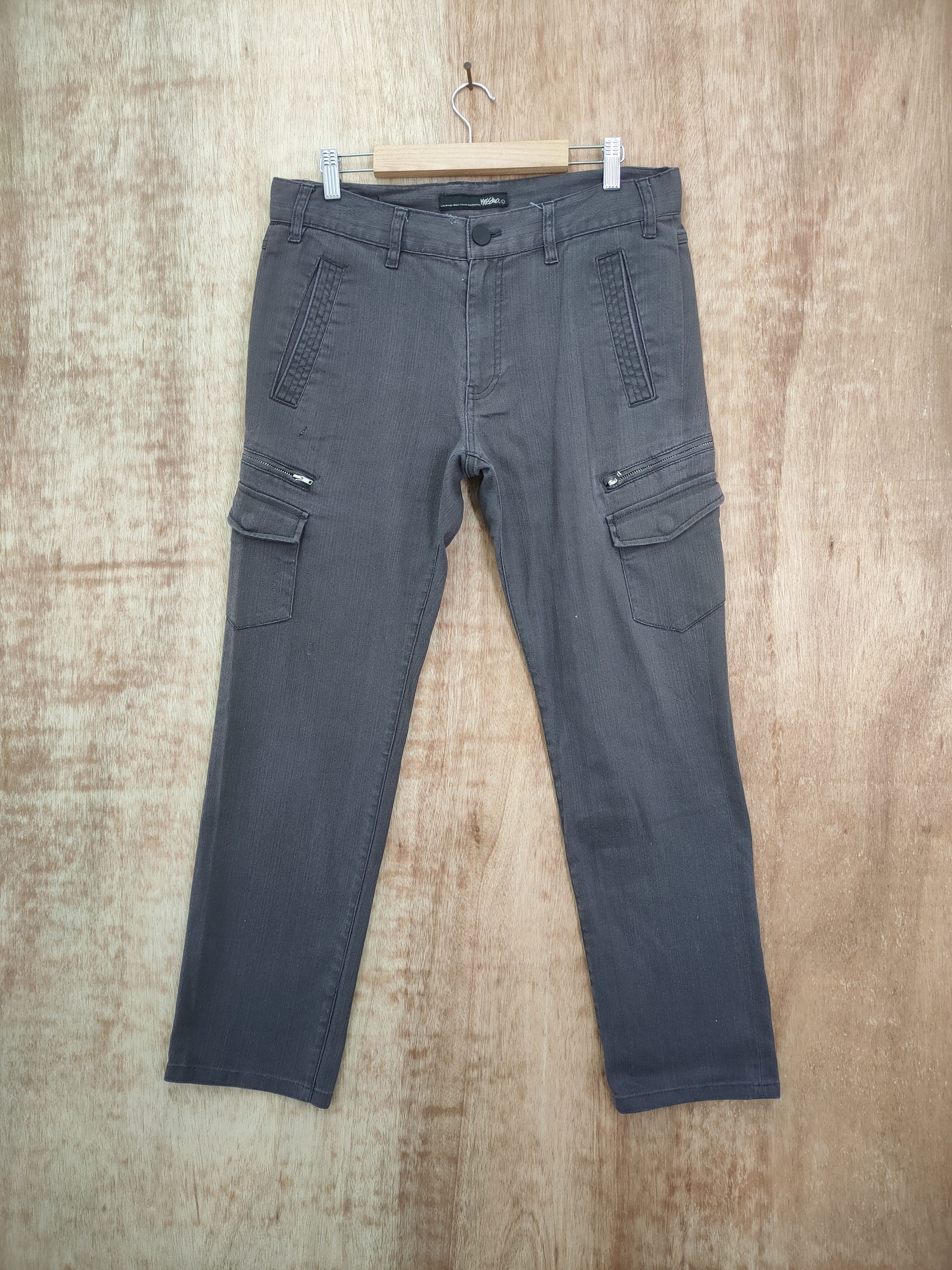 image of Mossimo x Vintage Massimo Cargo Pants Multipocket Tactical in Dark Gray, Men's (Size 32)