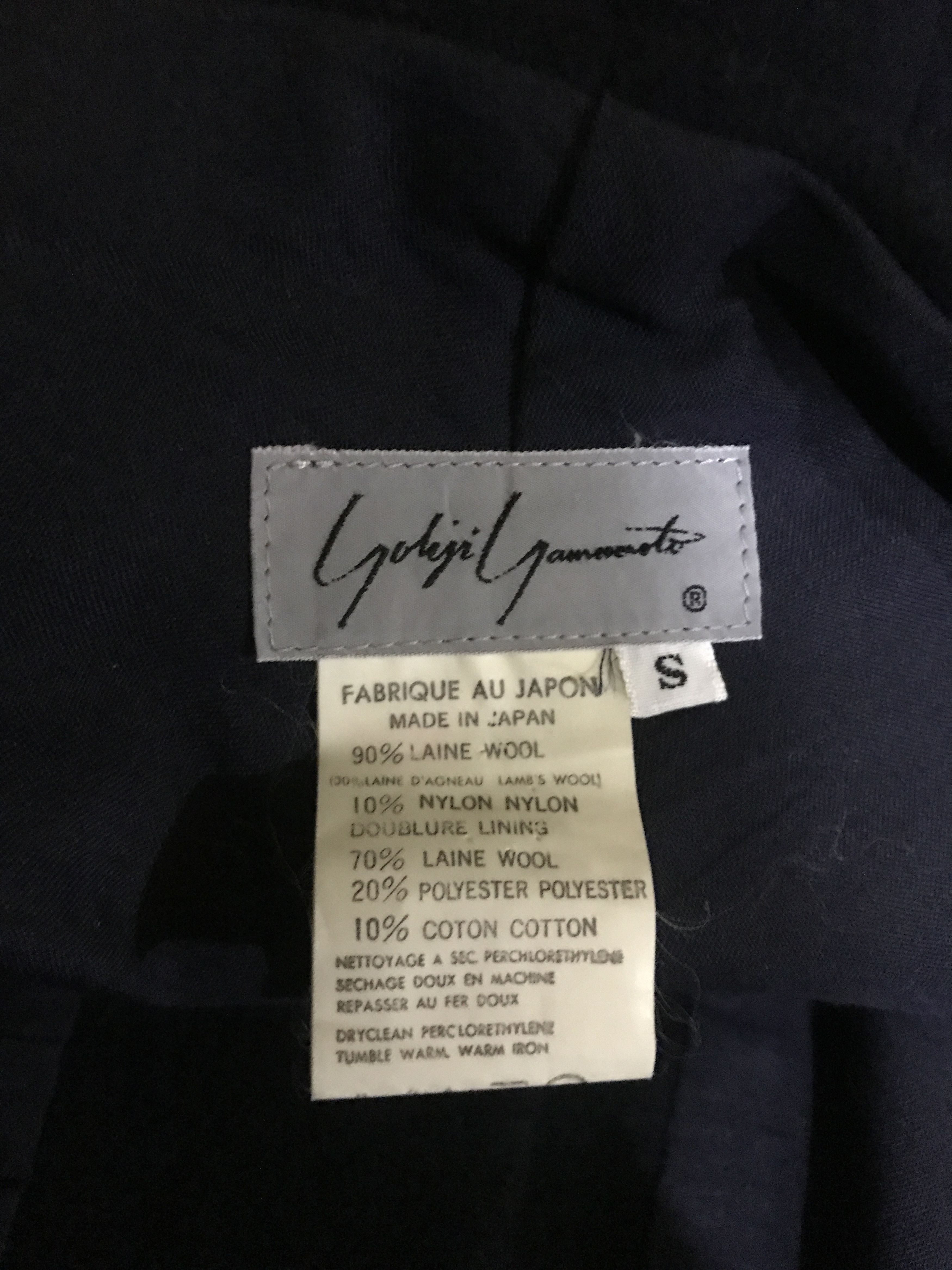 Yohji Yamamoto Yohji Yamamoto Wool Mini Skirt Size 35" - 3 Thumbnail