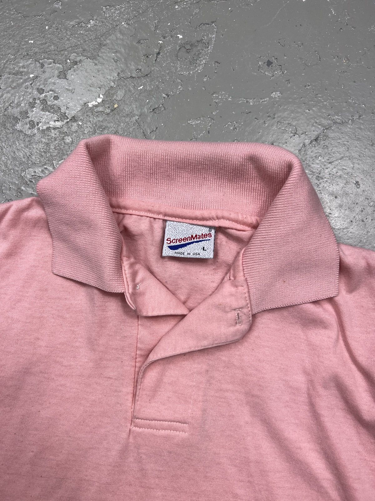 Vintage Vintage Single Stitch Button Up Shirt Size Large Pink Size US L / EU 52-54 / 3 - 2 Thumbnail