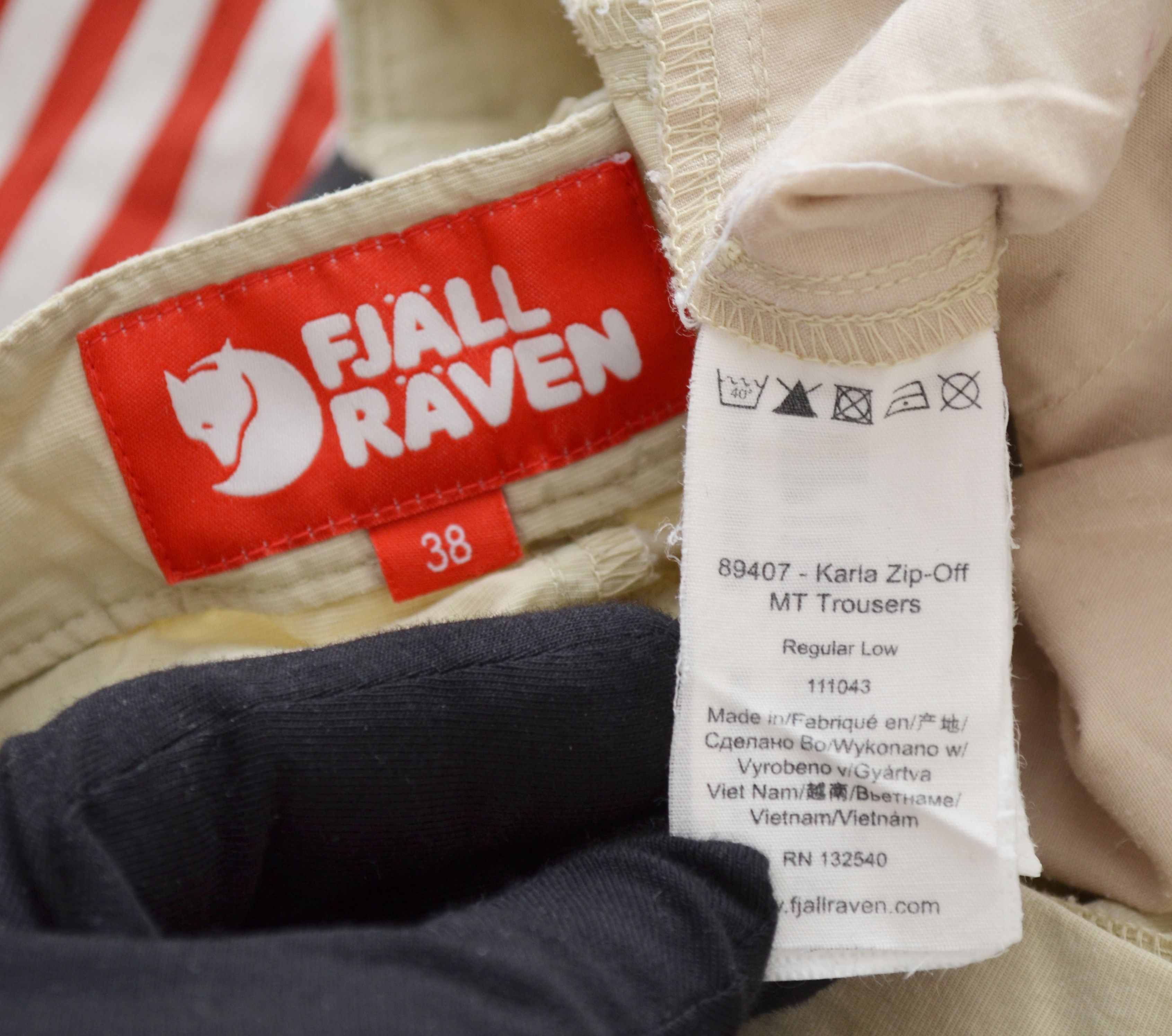 Fjallraven Fjallraven Karla Zip-Off MT Trousers Pants Size 38 Size 29" - 7 Thumbnail
