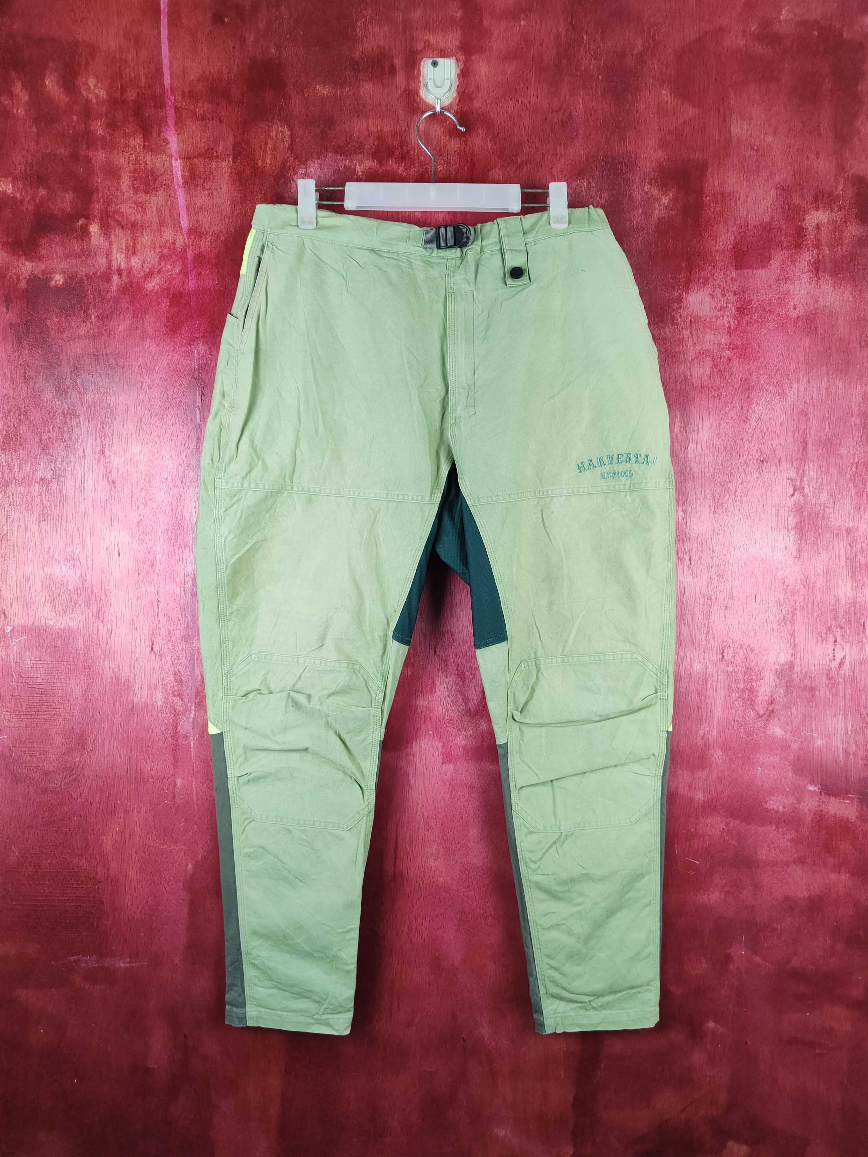 Japanese Brand × Vintage Harvestai Green Multi Pocket Tactical Cargo Pants #S717 Size US 32 / EU 48 - 1 Thumbnail