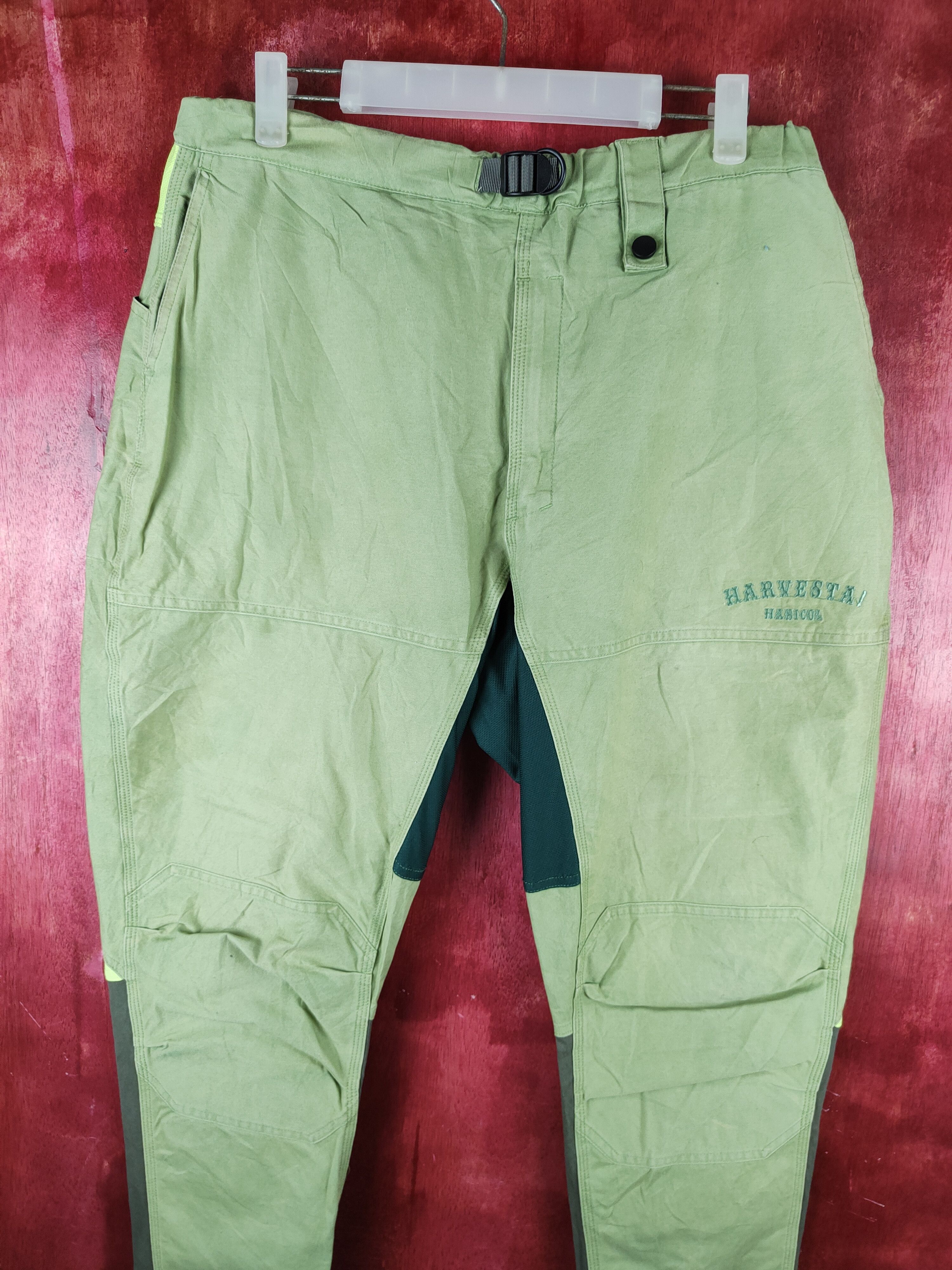 Japanese Brand × Vintage Harvestai Green Multi Pocket Tactical Cargo Pants #S717 Size US 32 / EU 48 - 2 Thumbnail