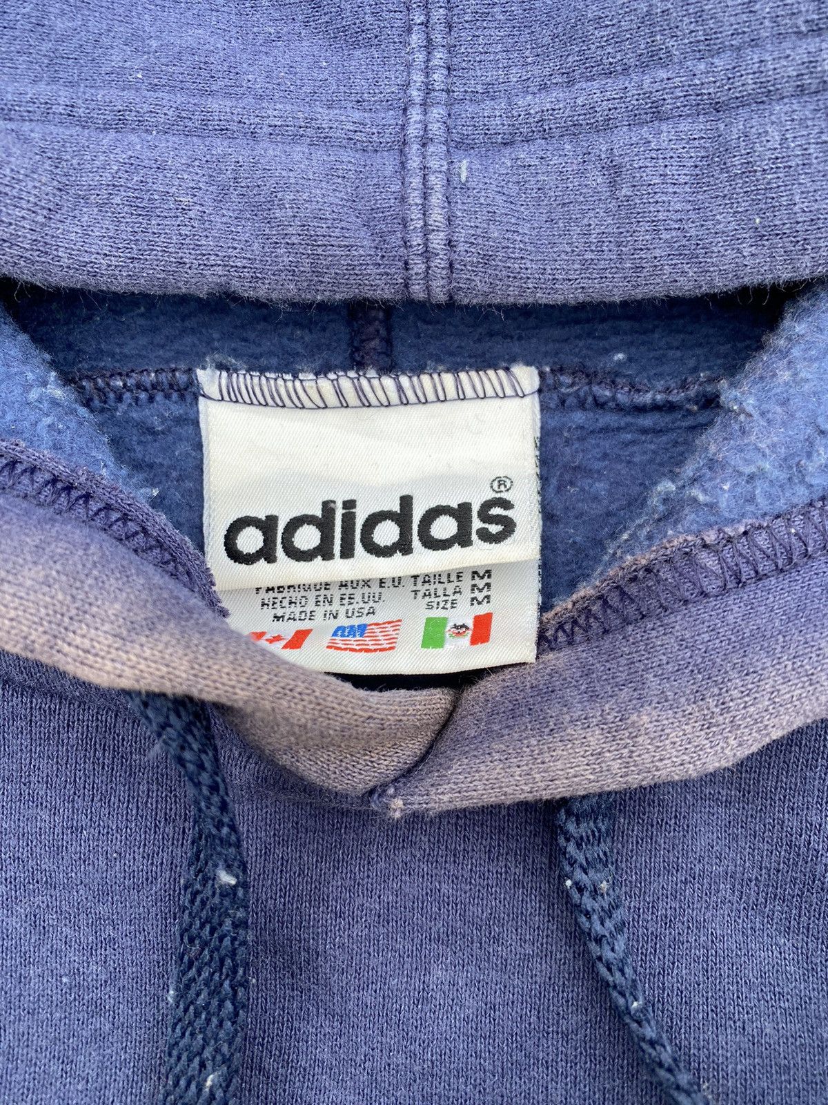 Vintage 🔥 STEALS 🔥 Vintage Adidas Hoodie Sunfaded Size US L / EU 52-54 / 3 - 9 Thumbnail