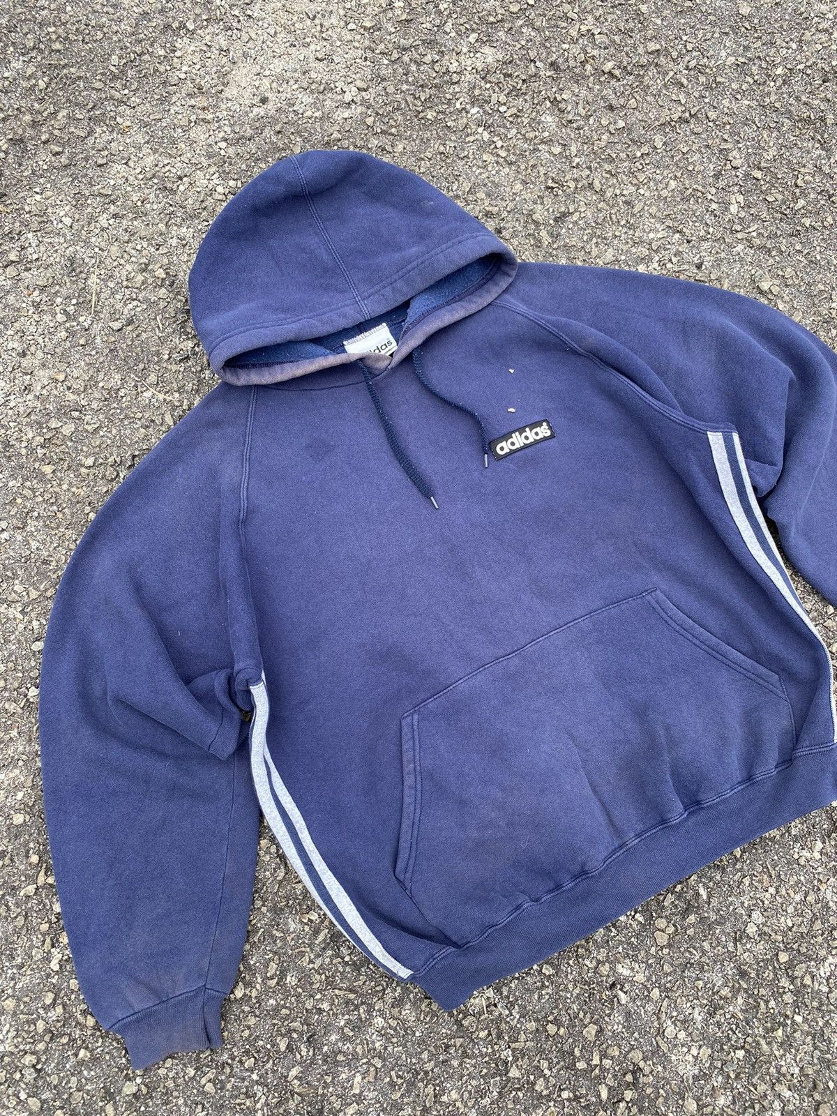 Vintage 🔥 STEALS 🔥 Vintage Adidas Hoodie Sunfaded Size US L / EU 52-54 / 3 - 4 Thumbnail
