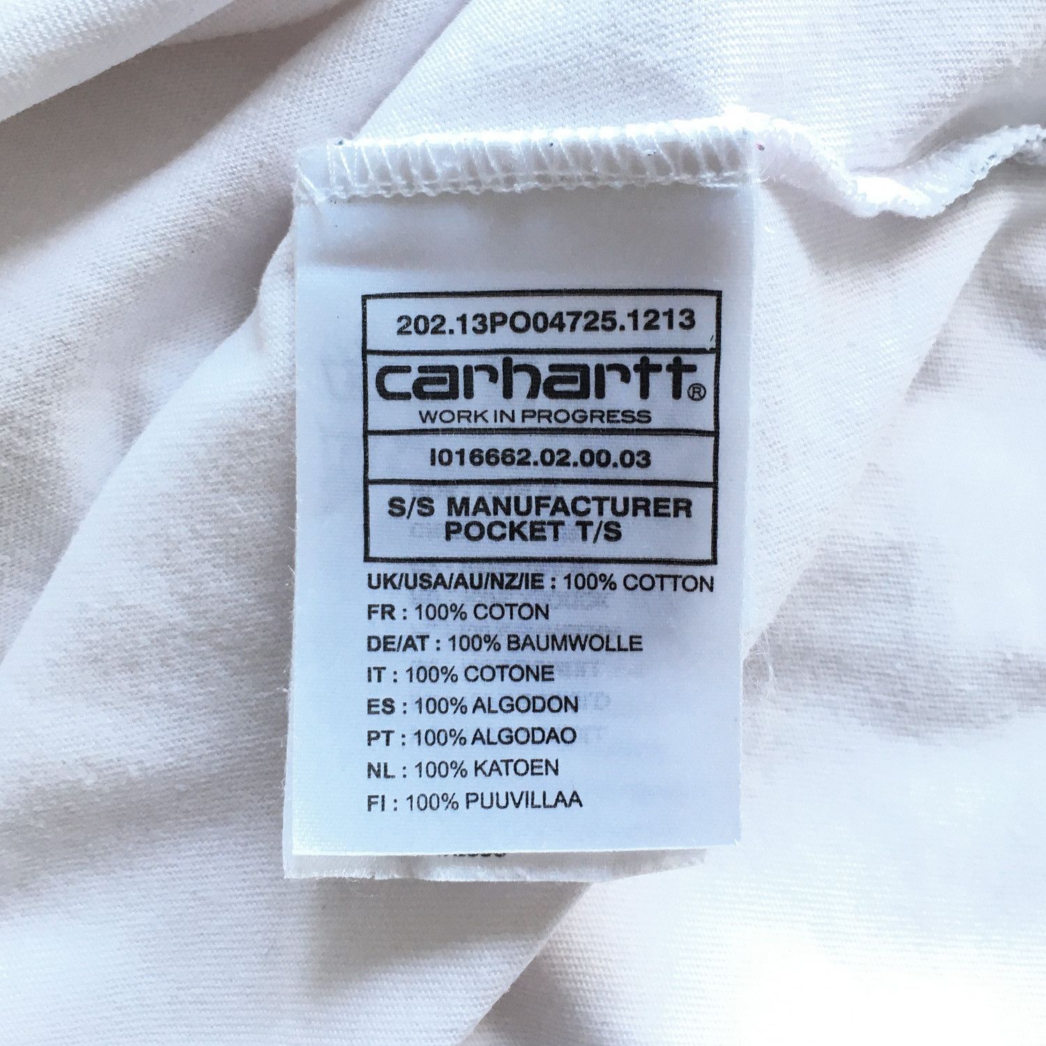 Carhartt Wip Manufacturer Pocket T-Shirt - White Size US M / EU 48-50 / 2 - 6 Thumbnail