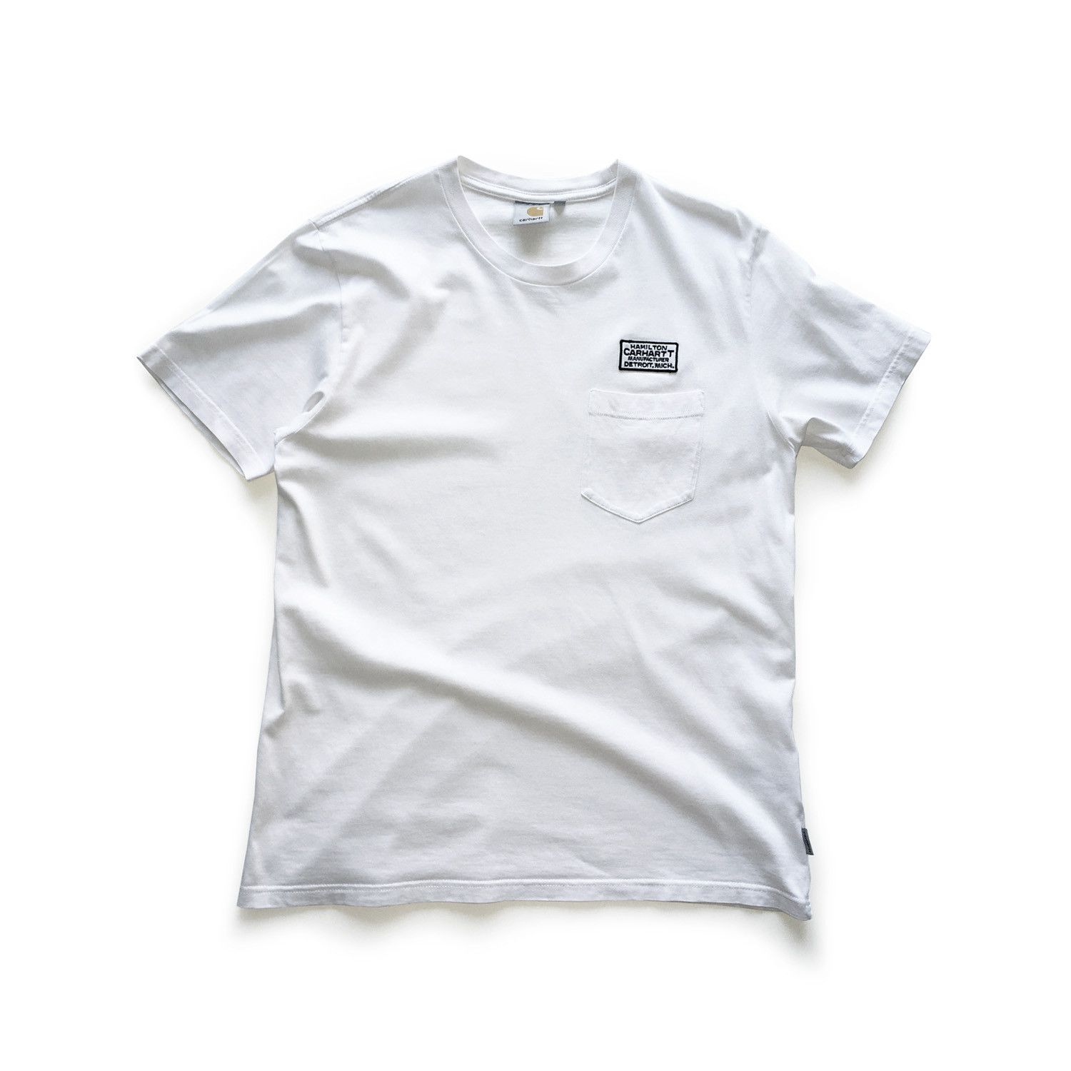 Carhartt Wip Manufacturer Pocket T-Shirt - White Size US M / EU 48-50 / 2 - 1 Thumbnail