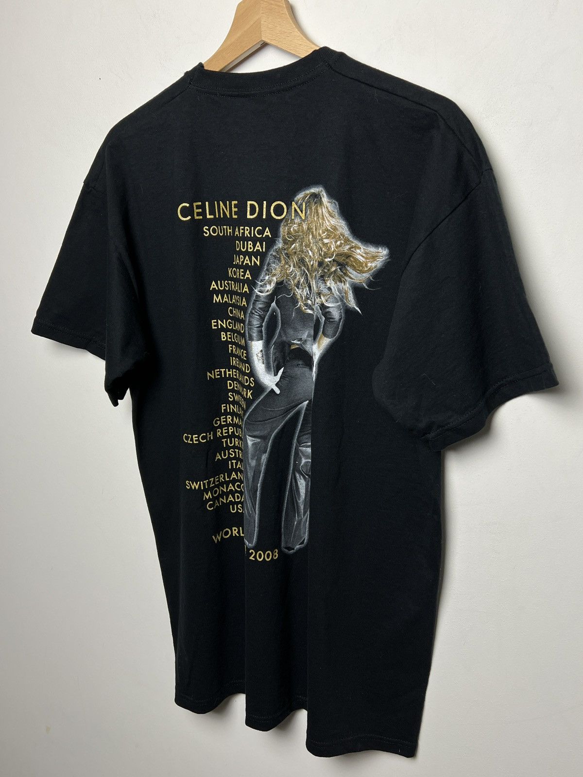 Band Tees celine dion 2008 tour tee Size US L / EU 52-54 / 3 - 7 Thumbnail