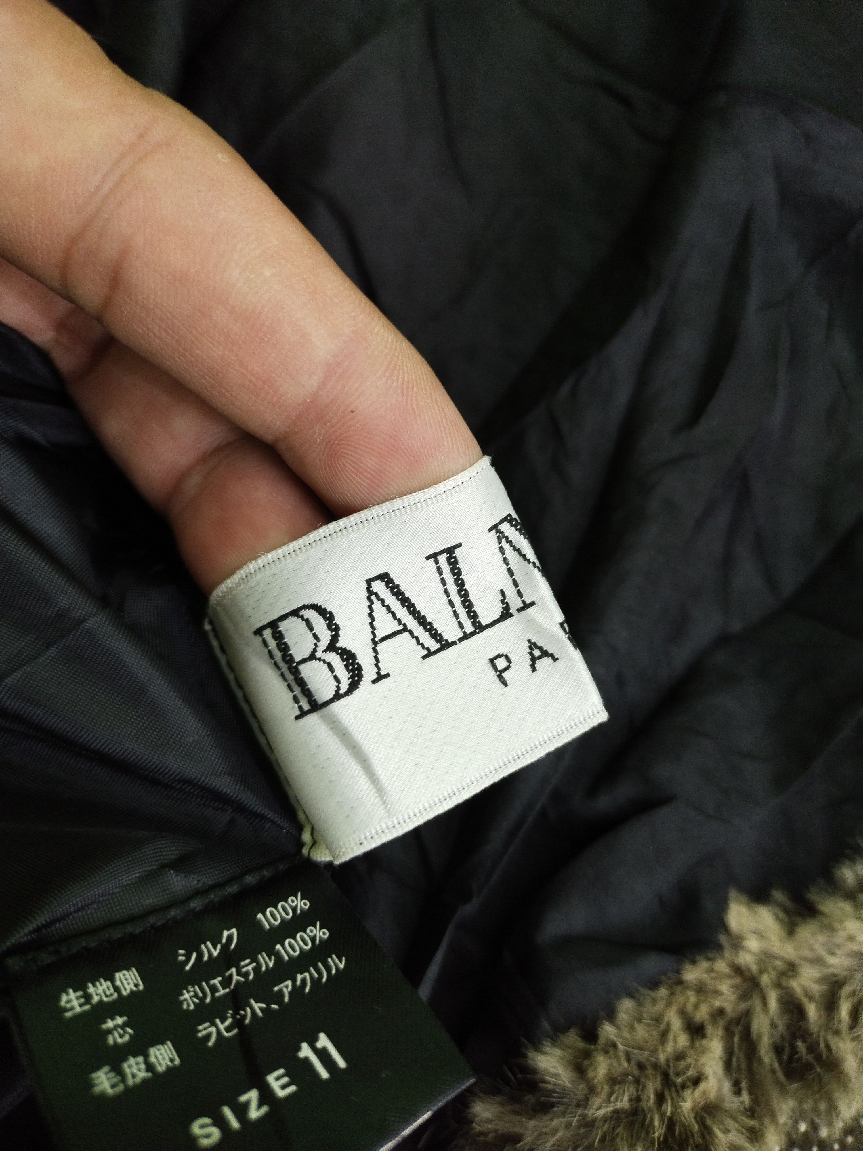 Balmain Vintage Balmain Paris Fur Faux Jacket Size L / US 10 / IT 46 - 13 Thumbnail