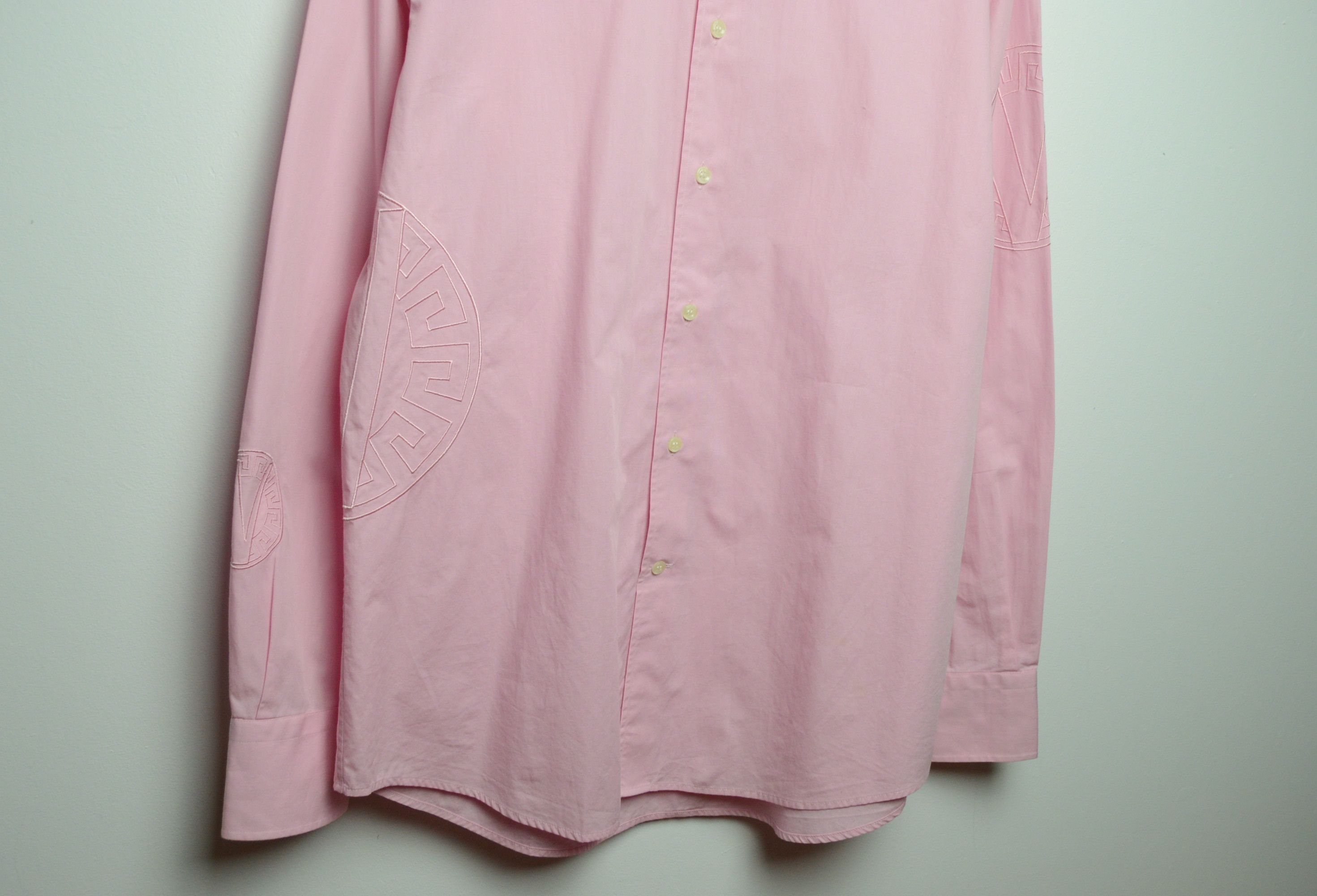 Versace versace shirt embroidered logos Size US L / EU 52-54 / 3 - 3 Thumbnail