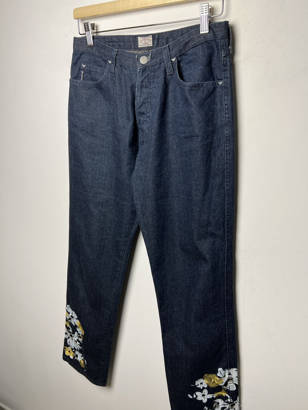 Giorgio Armani armani y2k floral jeans Size US 30 / EU 46 - 4 Thumbnail