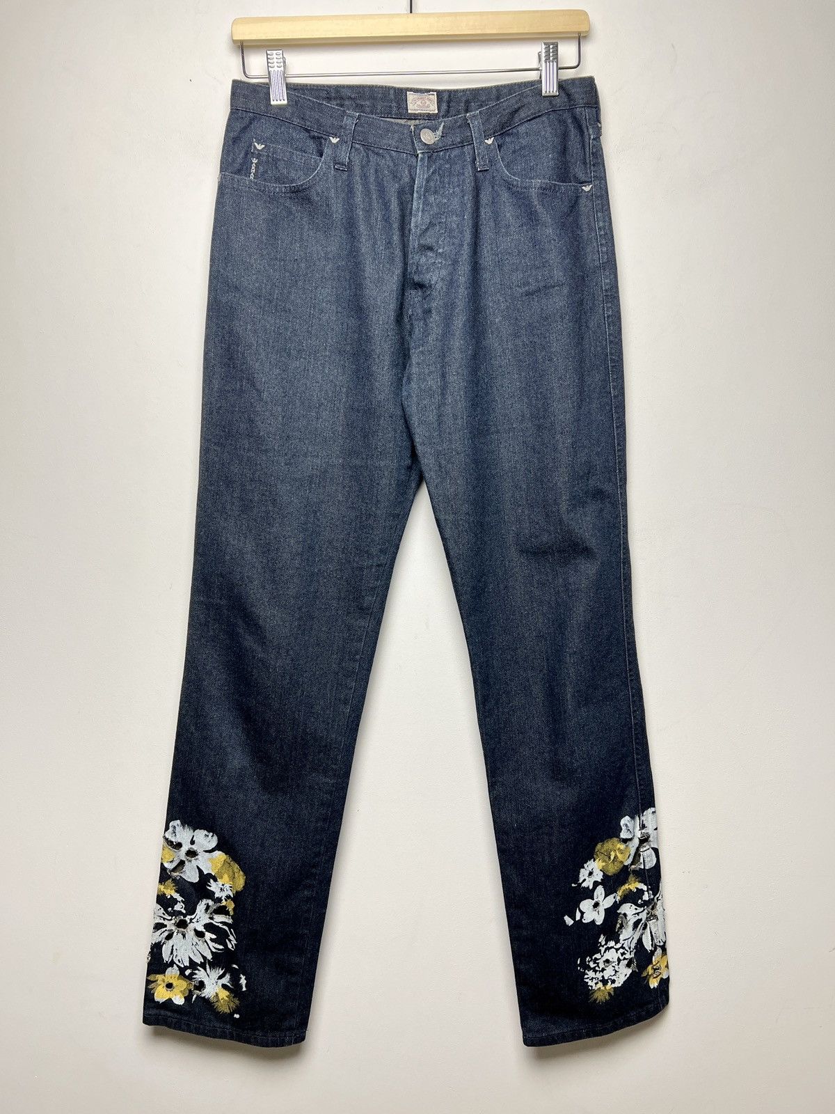 Giorgio Armani armani y2k floral jeans Size US 30 / EU 46 - 1 Thumbnail
