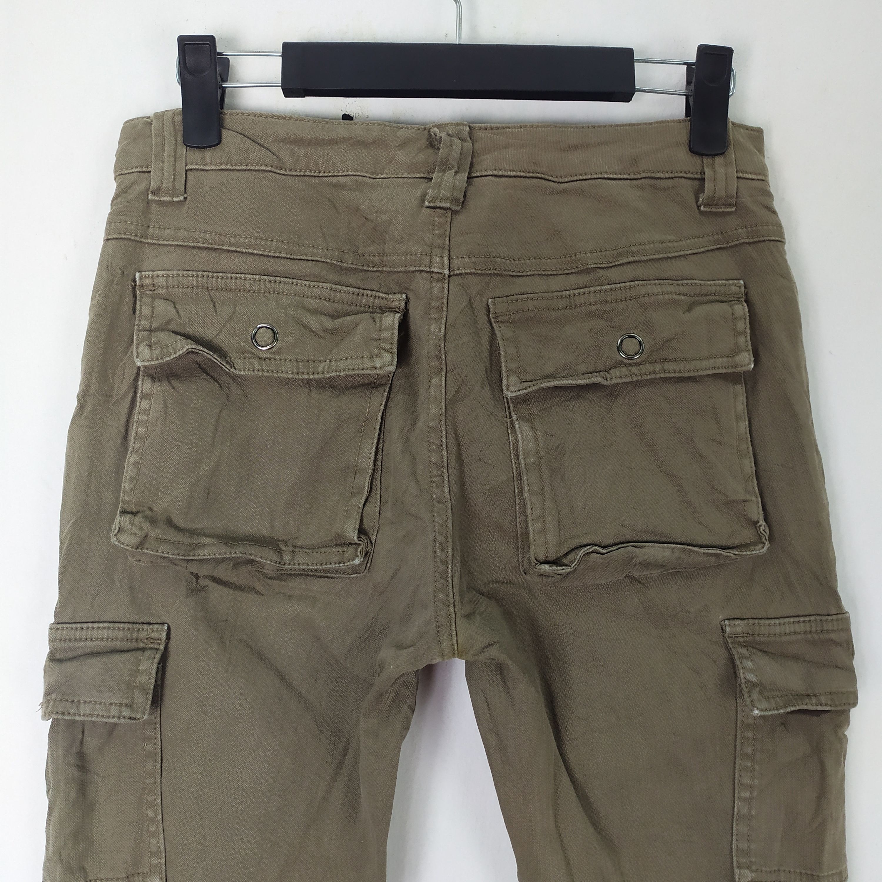 Japanese Brand VINTAGE DAILY CARGO FLARE CARGO PANTS Size US 26 / EU 42 - 9 Thumbnail