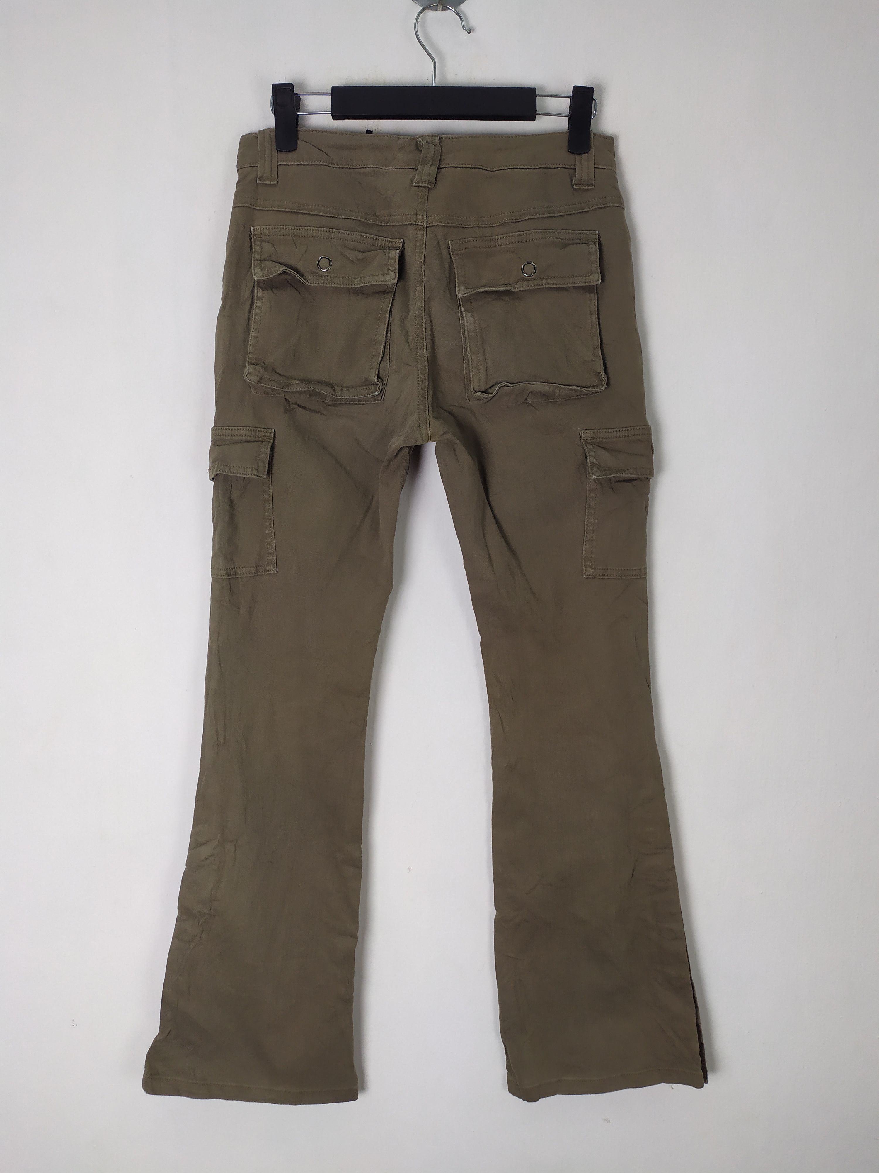 Japanese Brand VINTAGE DAILY CARGO FLARE CARGO PANTS Size US 26 / EU 42 - 3 Thumbnail