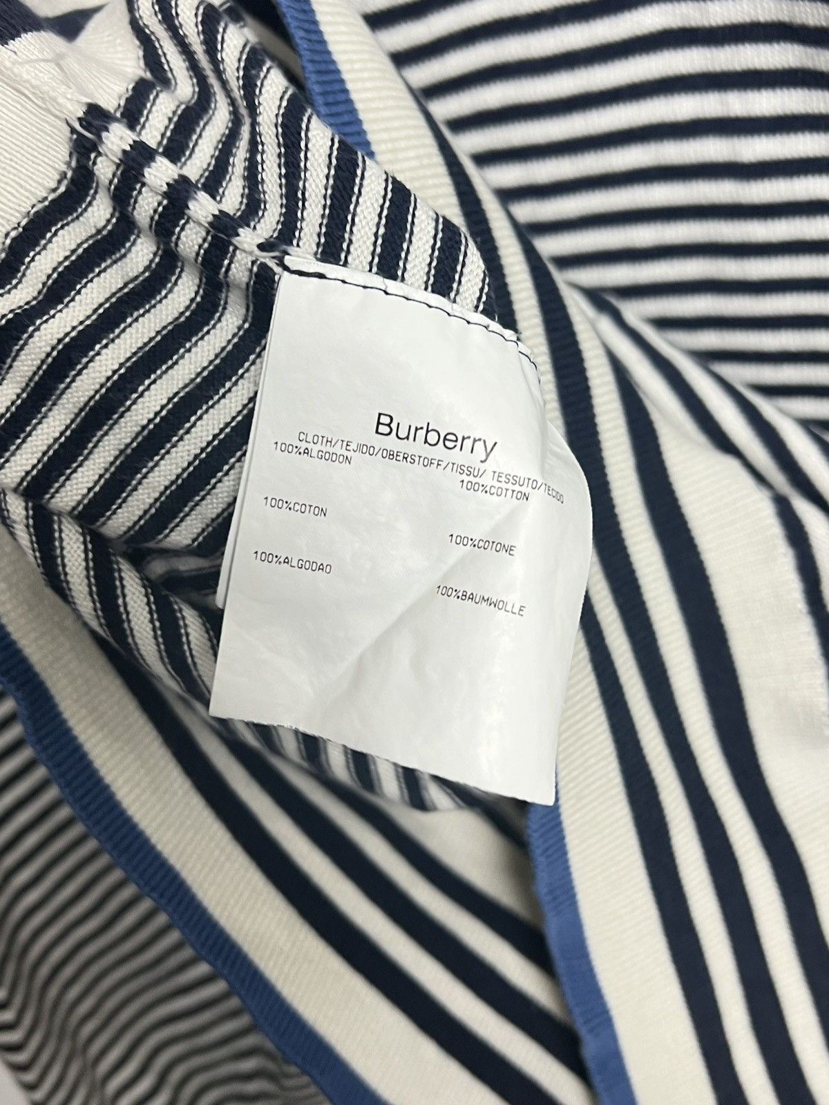 Burberry burberry y2k vintage striped light casual sweater Size US L / EU 52-54 / 3 - 10 Thumbnail