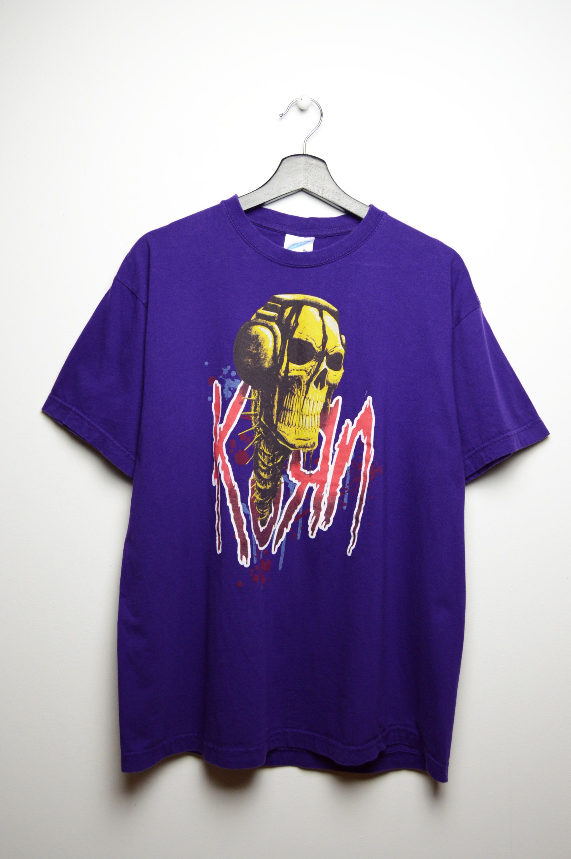 image of Band Tees x Vintage Korn 2012 Tour Tee in Purple, Men's (Size Large)