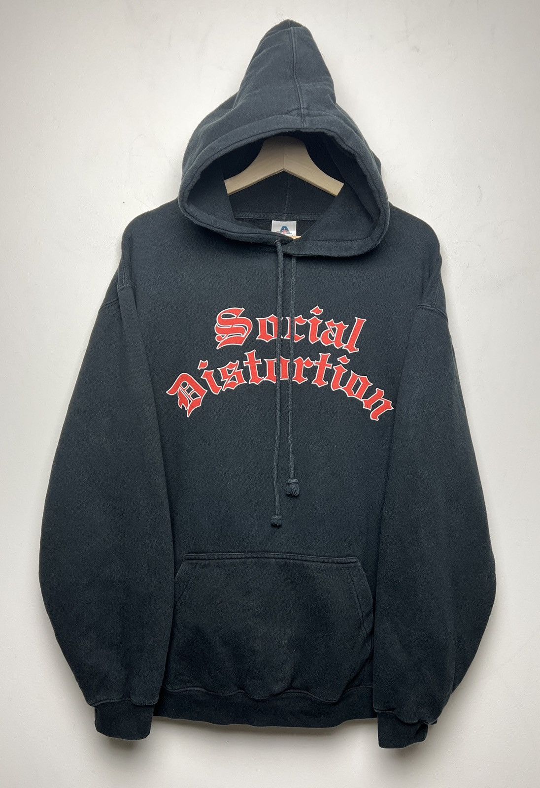 image of Archival Clothing x Band Tees Social Distortion 90's Hoodie in Black, Men's (Size XL)