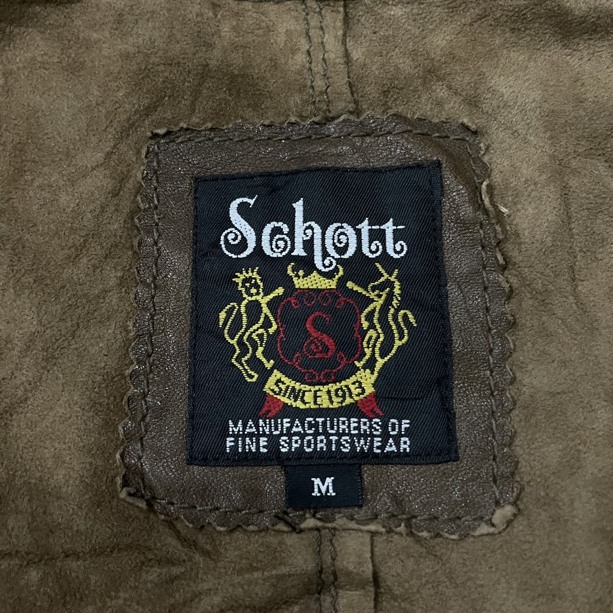 Schott Vintage Schott Fishtail Parka Hoodie Sheep Leather Jacket Size US M / EU 48-50 / 2 - 22 Thumbnail