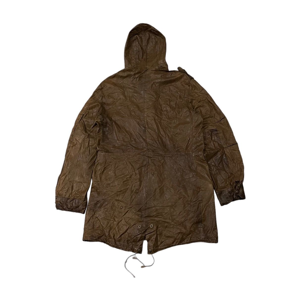 Schott Vintage Schott Fishtail Parka Hoodie Sheep Leather Jacket Size US M / EU 48-50 / 2 - 12 Thumbnail