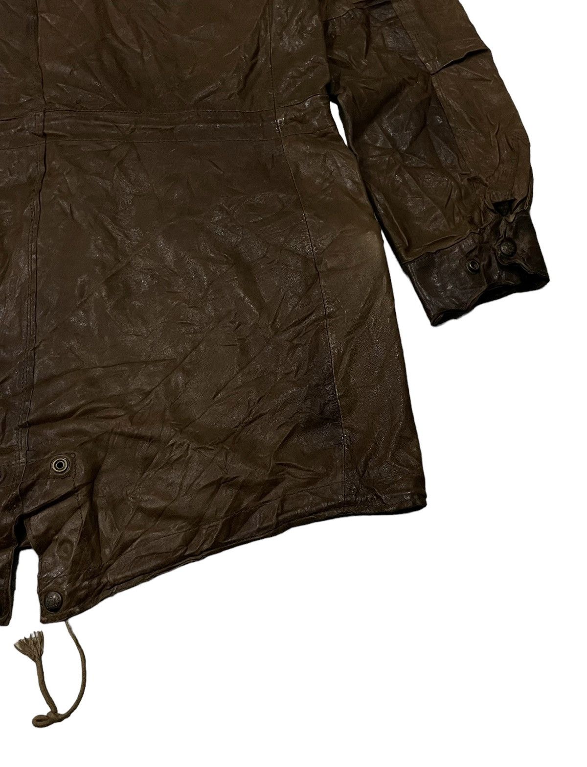 Schott Vintage Schott Fishtail Parka Hoodie Sheep Leather Jacket Size US M / EU 48-50 / 2 - 14 Thumbnail