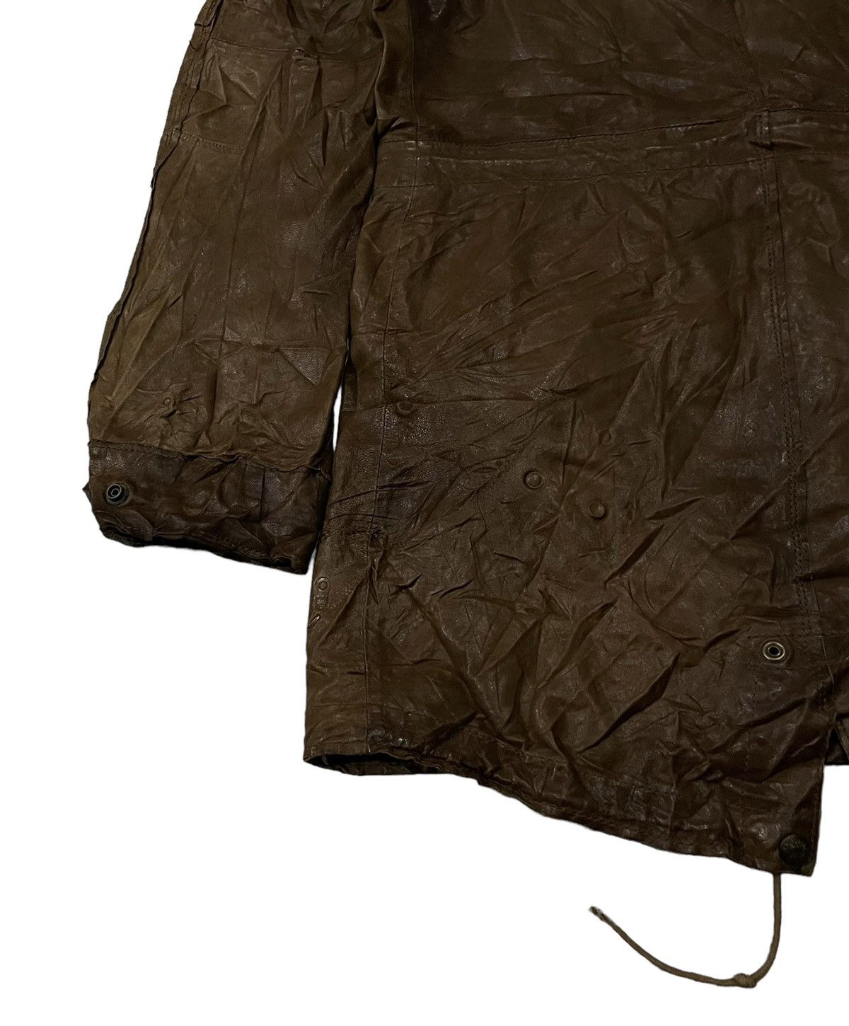 Schott Vintage Schott Fishtail Parka Hoodie Sheep Leather Jacket Size US M / EU 48-50 / 2 - 15 Thumbnail