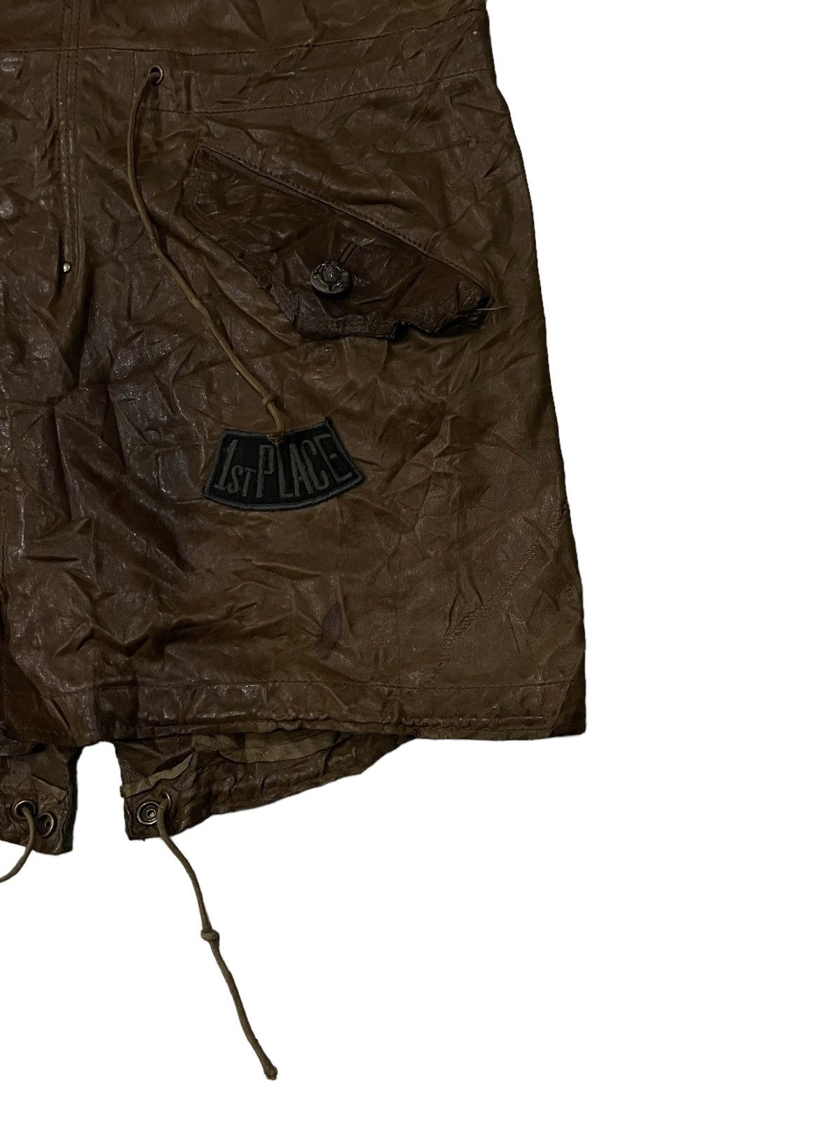Schott Vintage Schott Fishtail Parka Hoodie Sheep Leather Jacket Size US M / EU 48-50 / 2 - 3 Thumbnail