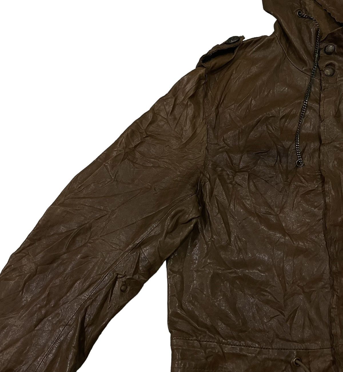 Schott Vintage Schott Fishtail Parka Hoodie Sheep Leather Jacket Size US M / EU 48-50 / 2 - 5 Thumbnail