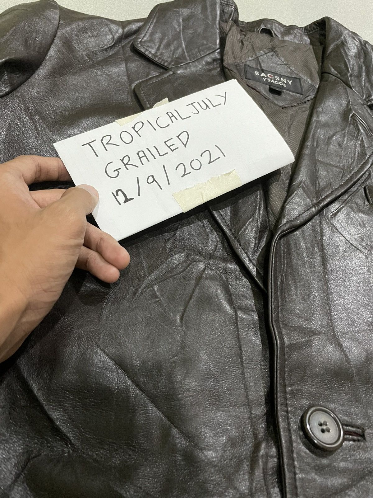 Yohji Yamamoto Y’saccs by Yohji Yamamoto Leather Jacket Size US M / EU 48-50 / 2 - 24 Thumbnail