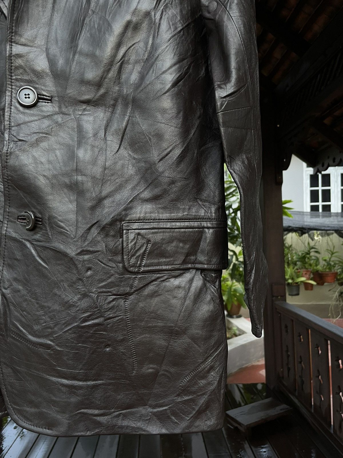Yohji Yamamoto Y’saccs by Yohji Yamamoto Leather Jacket Size US M / EU 48-50 / 2 - 8 Thumbnail