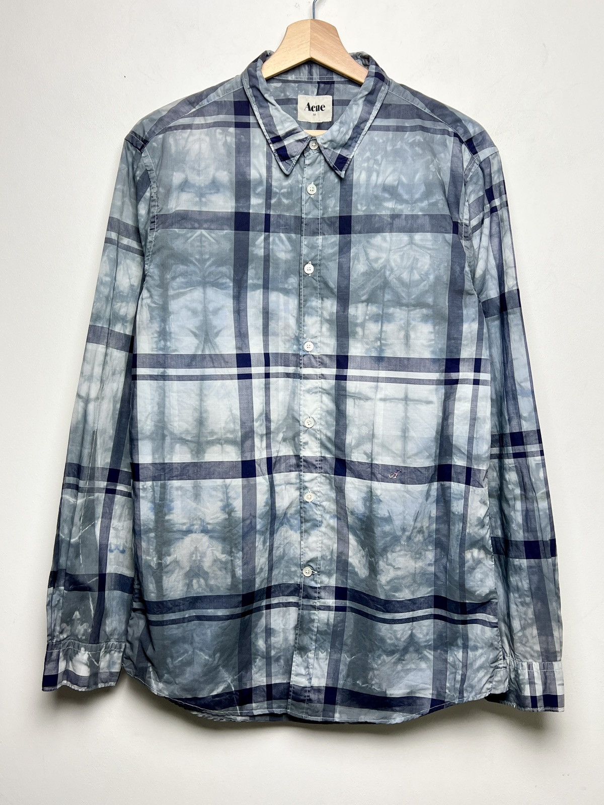 acne studios shirt bleached tie dye shirt 1/1