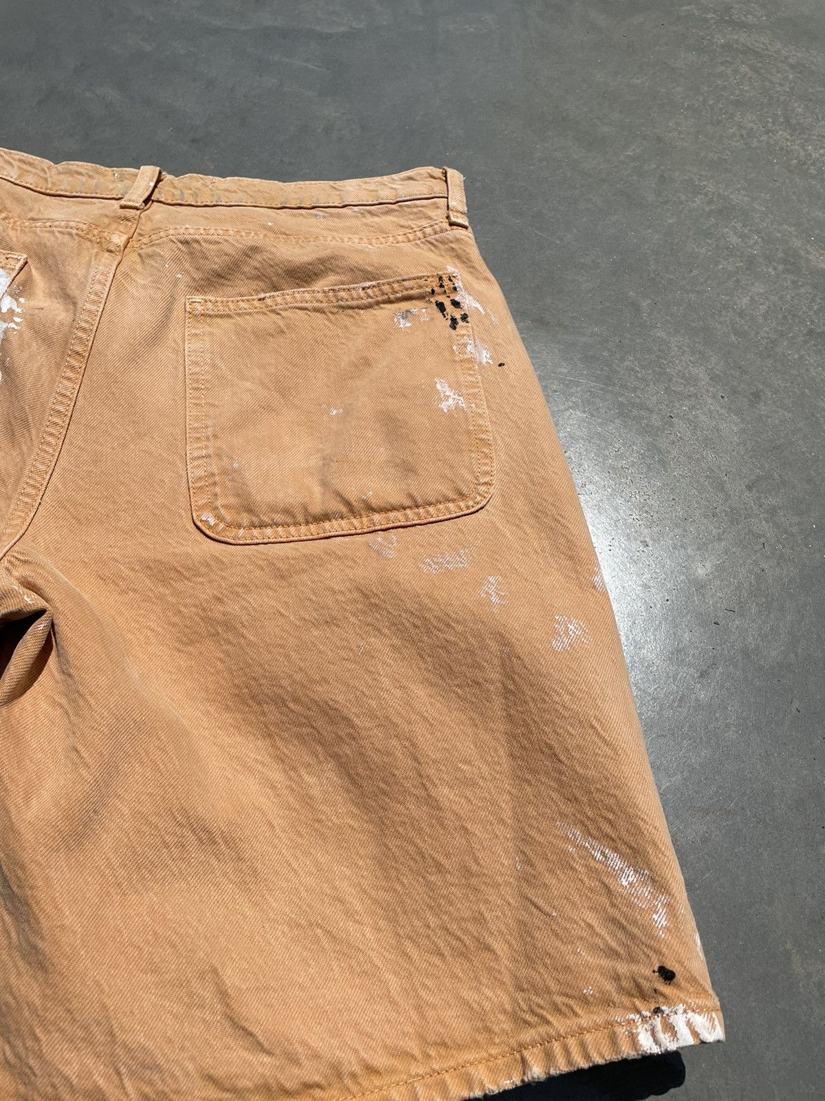 20471120 × If Six Was Nine × Vintage Zara Painted Loose Denim Shorts Size US 32 / EU 48 - 6 Thumbnail