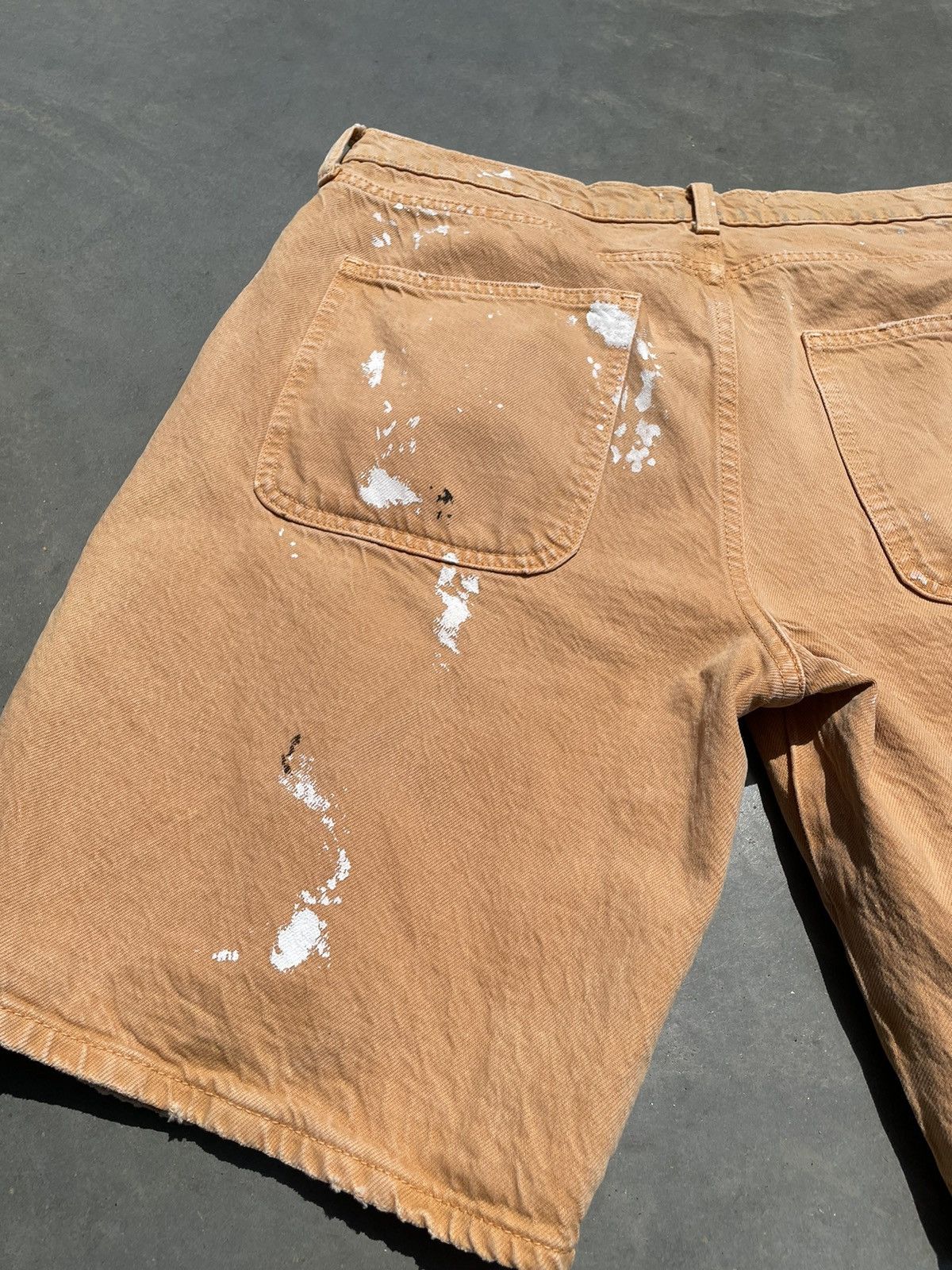 20471120 × If Six Was Nine × Vintage Zara Painted Loose Denim Shorts Size US 32 / EU 48 - 5 Thumbnail