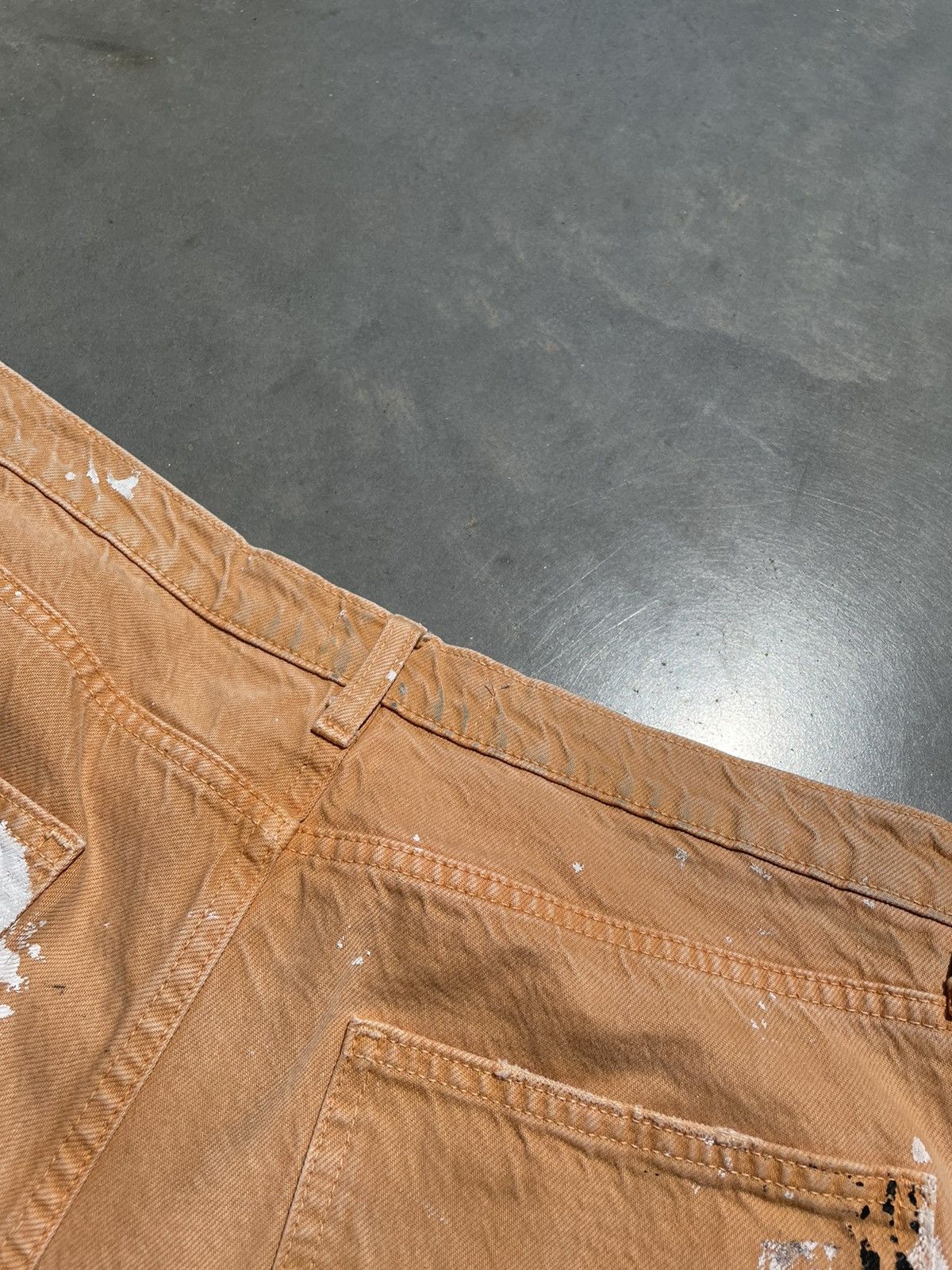 20471120 × If Six Was Nine × Vintage Zara Painted Loose Denim Shorts Size US 32 / EU 48 - 10 Thumbnail
