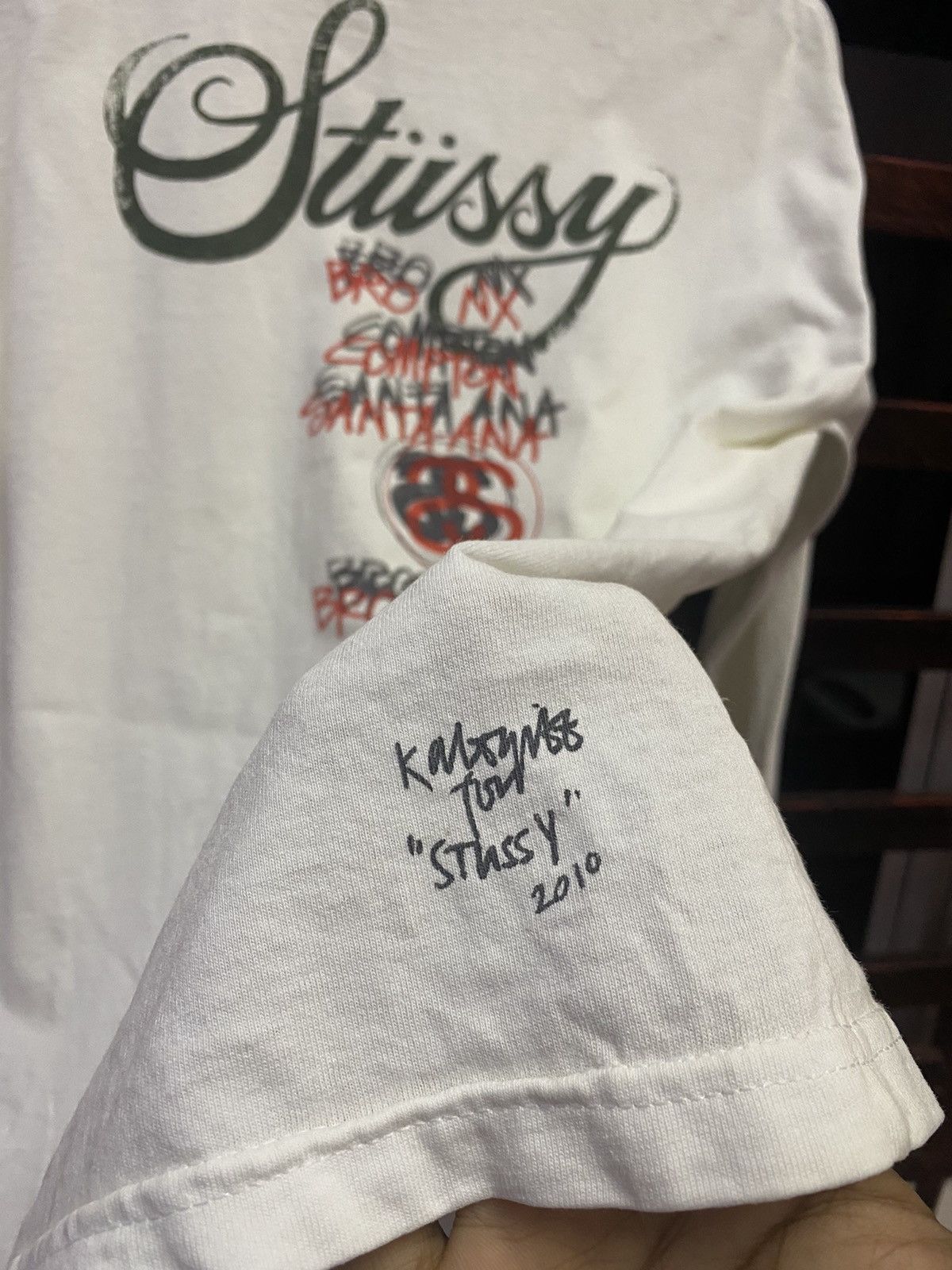 Stussy Vintage Y2K Distressed Stussy Tour Tshirt Size US M / EU 48-50 / 2 - 9 Thumbnail