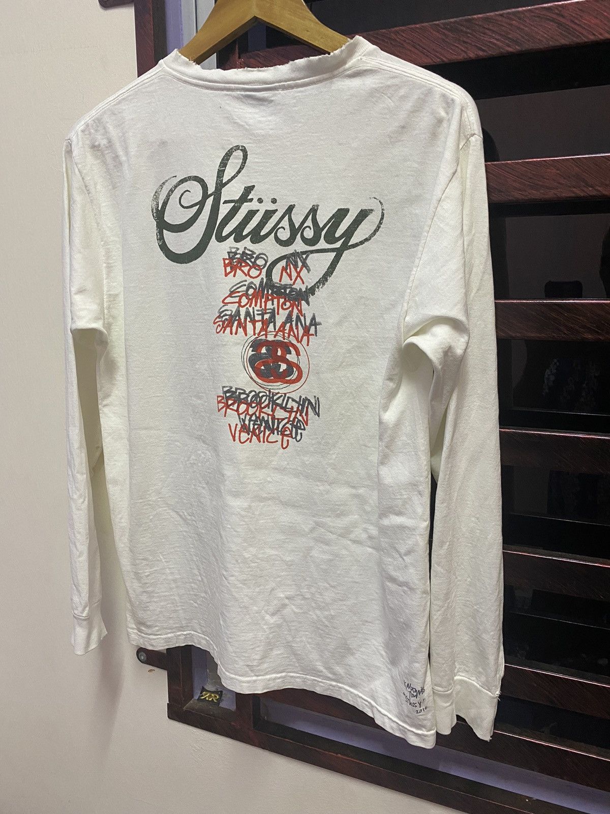 Stussy Vintage Y2K Distressed Stussy Tour Tshirt Size US M / EU 48-50 / 2 - 10 Thumbnail