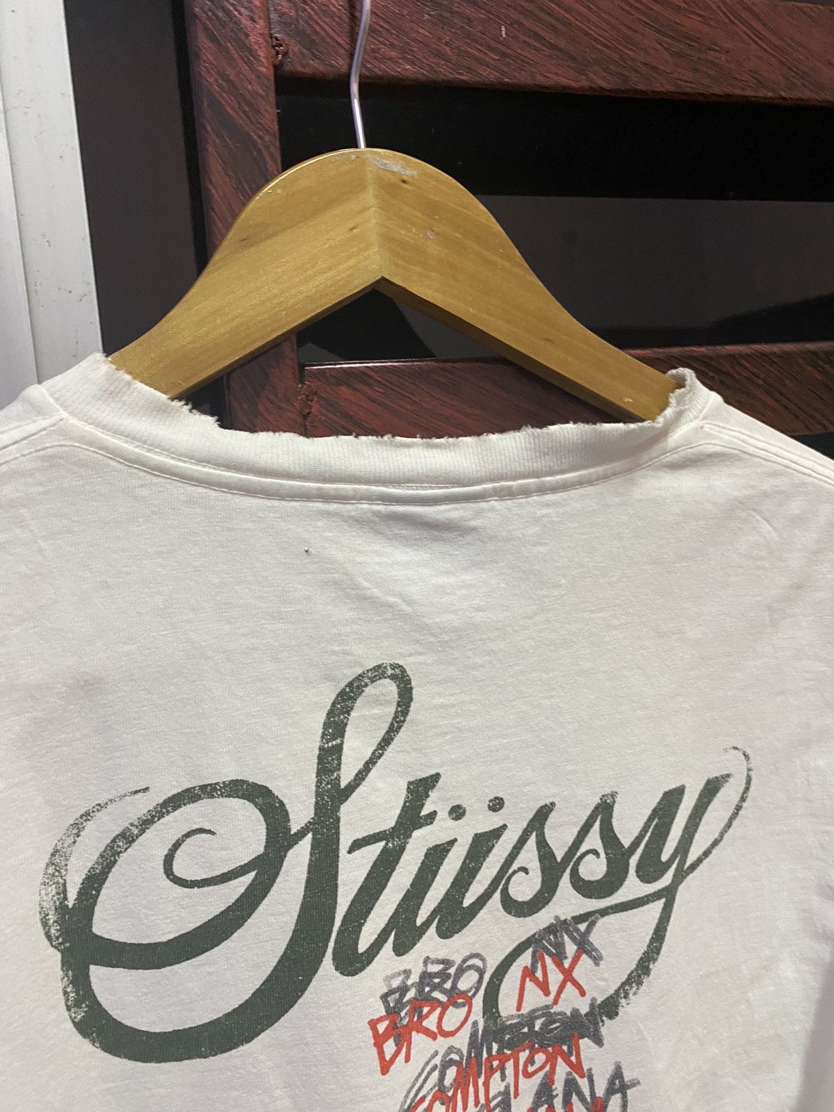 Stussy Vintage Y2K Distressed Stussy Tour Tshirt Size US M / EU 48-50 / 2 - 11 Thumbnail