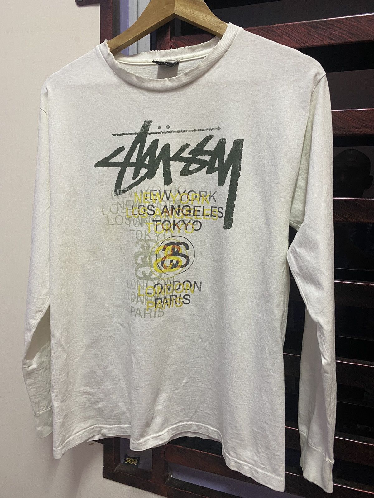 Stussy Vintage Y2K Distressed Stussy Tour Tshirt Size US M / EU 48-50 / 2 - 2 Thumbnail