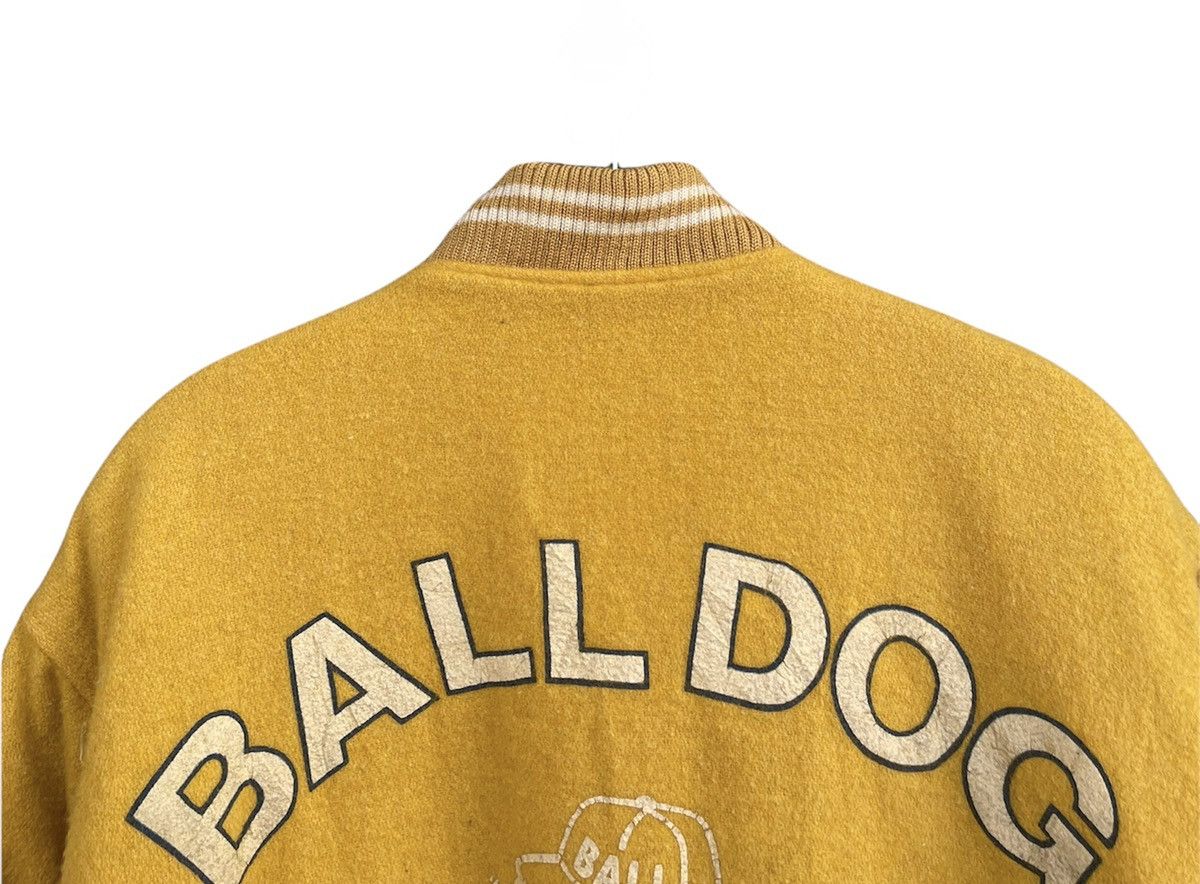 Vintage Vintage Ball Dog Yellow Wool Varsity Jacket Size US L / EU 52-54 / 3 - 6 Thumbnail