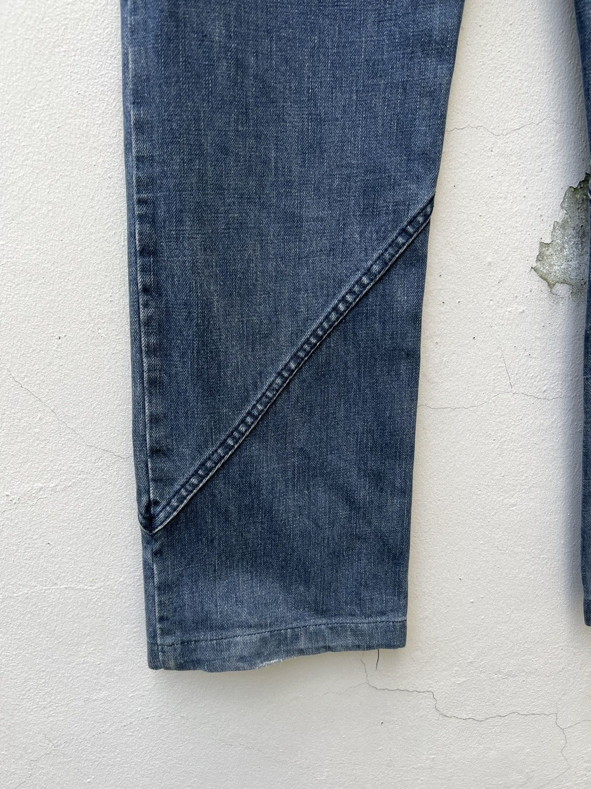 Vintage Vintage SLOW GUN Japan Panelled Denim Jeans Size US 30 / EU 46 - 13 Thumbnail