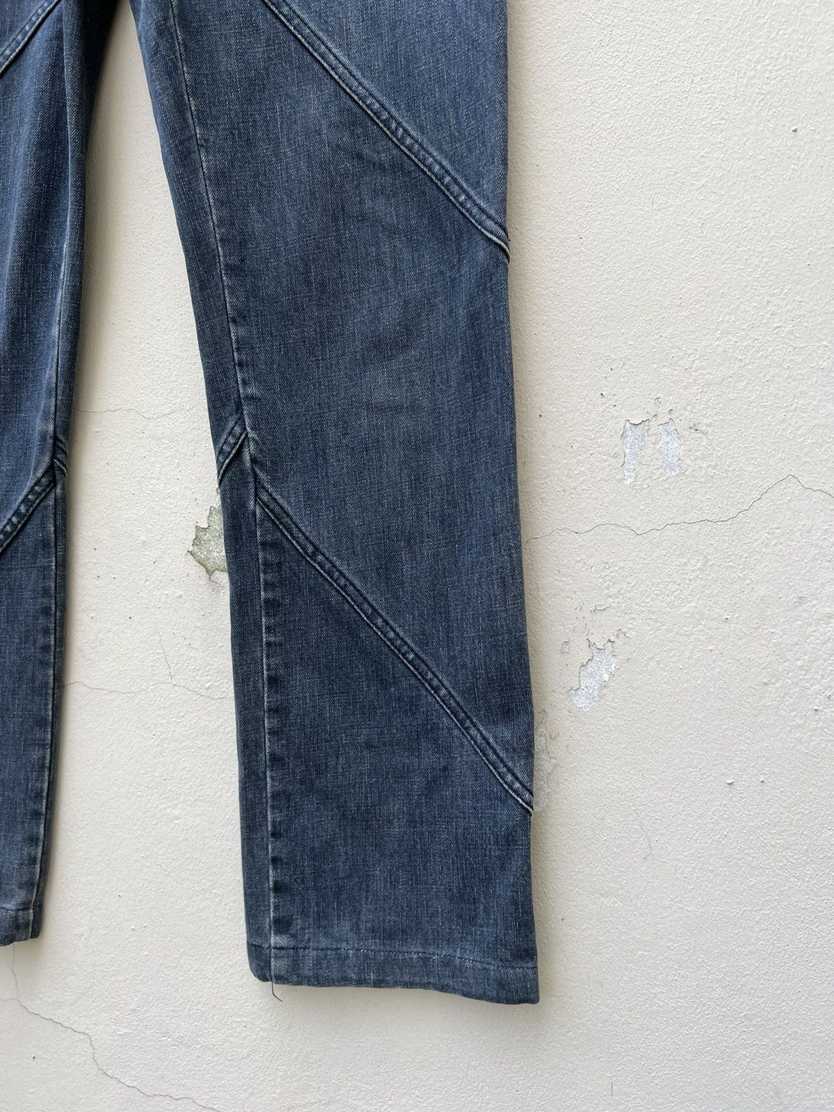 Vintage Vintage SLOW GUN Japan Panelled Denim Jeans Size US 30 / EU 46 - 10 Thumbnail