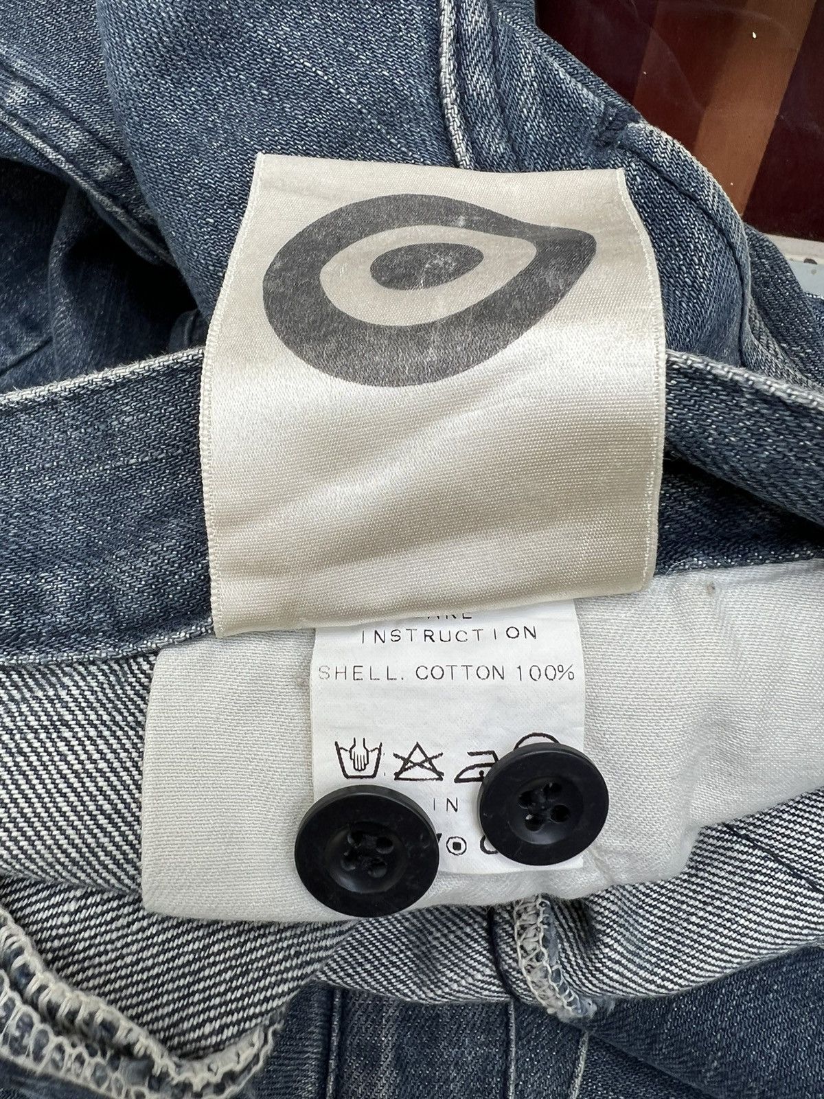 Vintage Vintage SLOW GUN Japan Panelled Denim Jeans Size US 30 / EU 46 - 18 Thumbnail