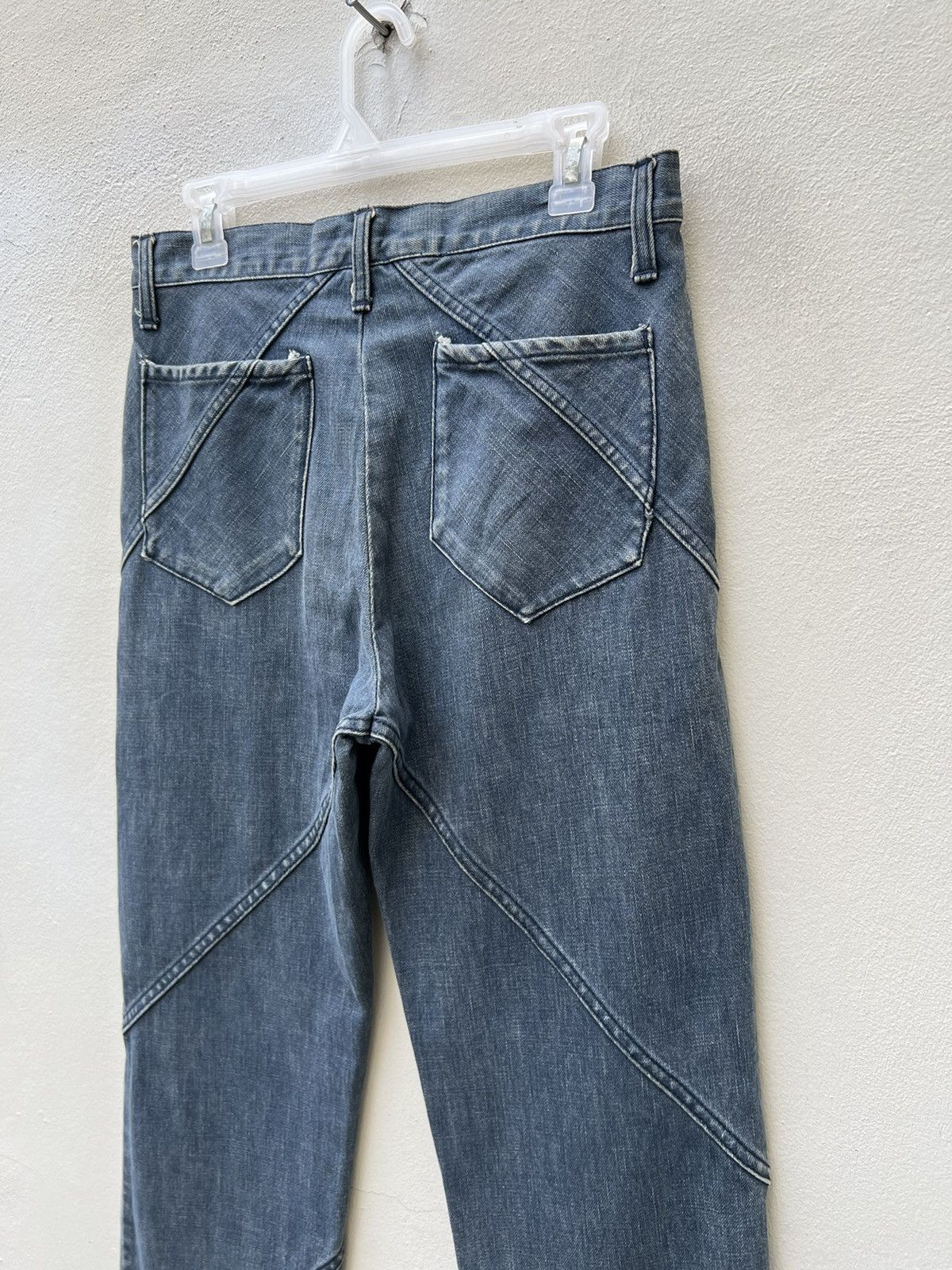 Vintage Vintage SLOW GUN Japan Panelled Denim Jeans Size US 30 / EU 46 - 14 Thumbnail
