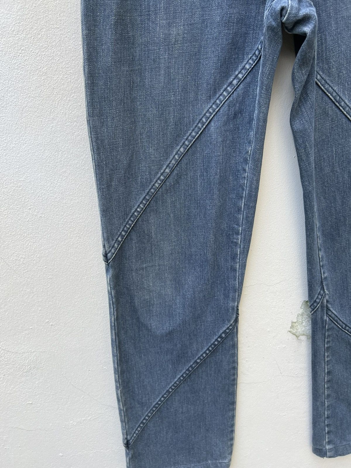 Vintage Vintage SLOW GUN Japan Panelled Denim Jeans Size US 30 / EU 46 - 7 Thumbnail