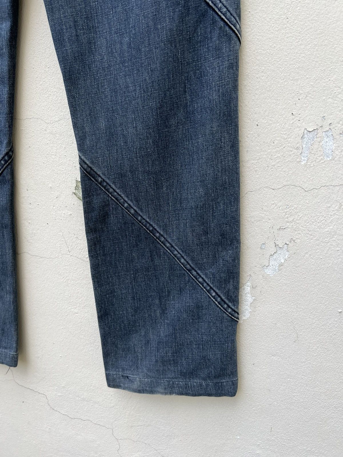 Vintage Vintage SLOW GUN Japan Panelled Denim Jeans Size US 30 / EU 46 - 15 Thumbnail