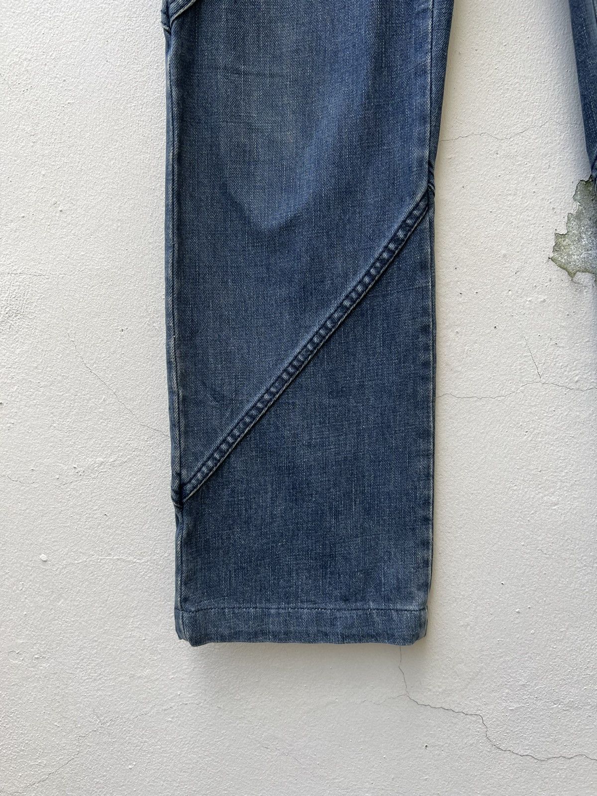 Vintage Vintage SLOW GUN Japan Panelled Denim Jeans Size US 30 / EU 46 - 8 Thumbnail