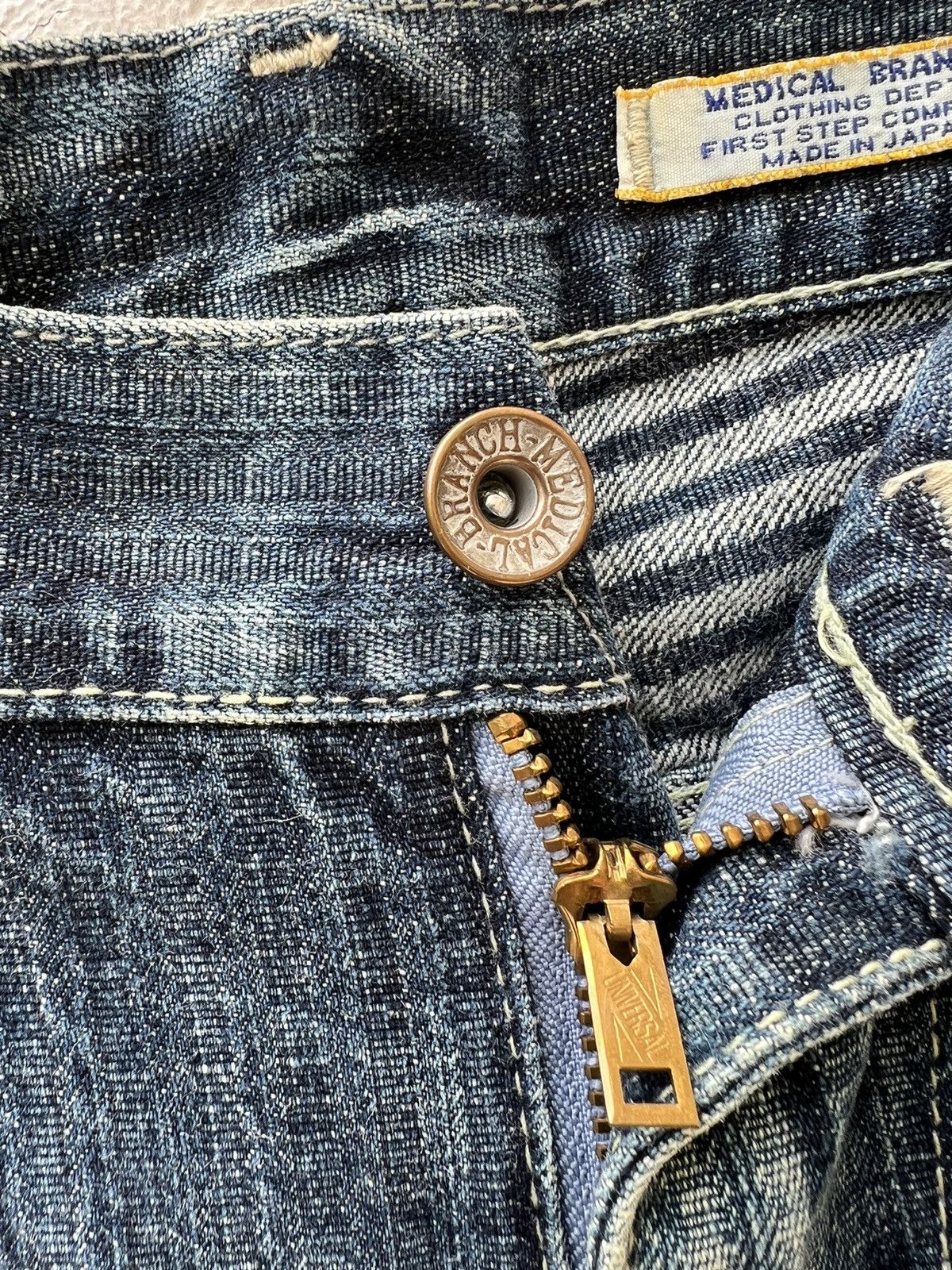 Vintage Medical Branch Japan Great Faded Heavy Duty Denim
