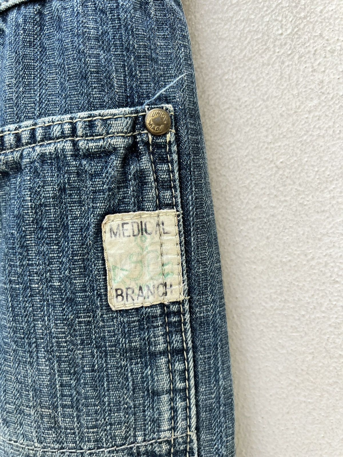 Vintage Medical Branch Japan Great Faded Heavy Duty Denim