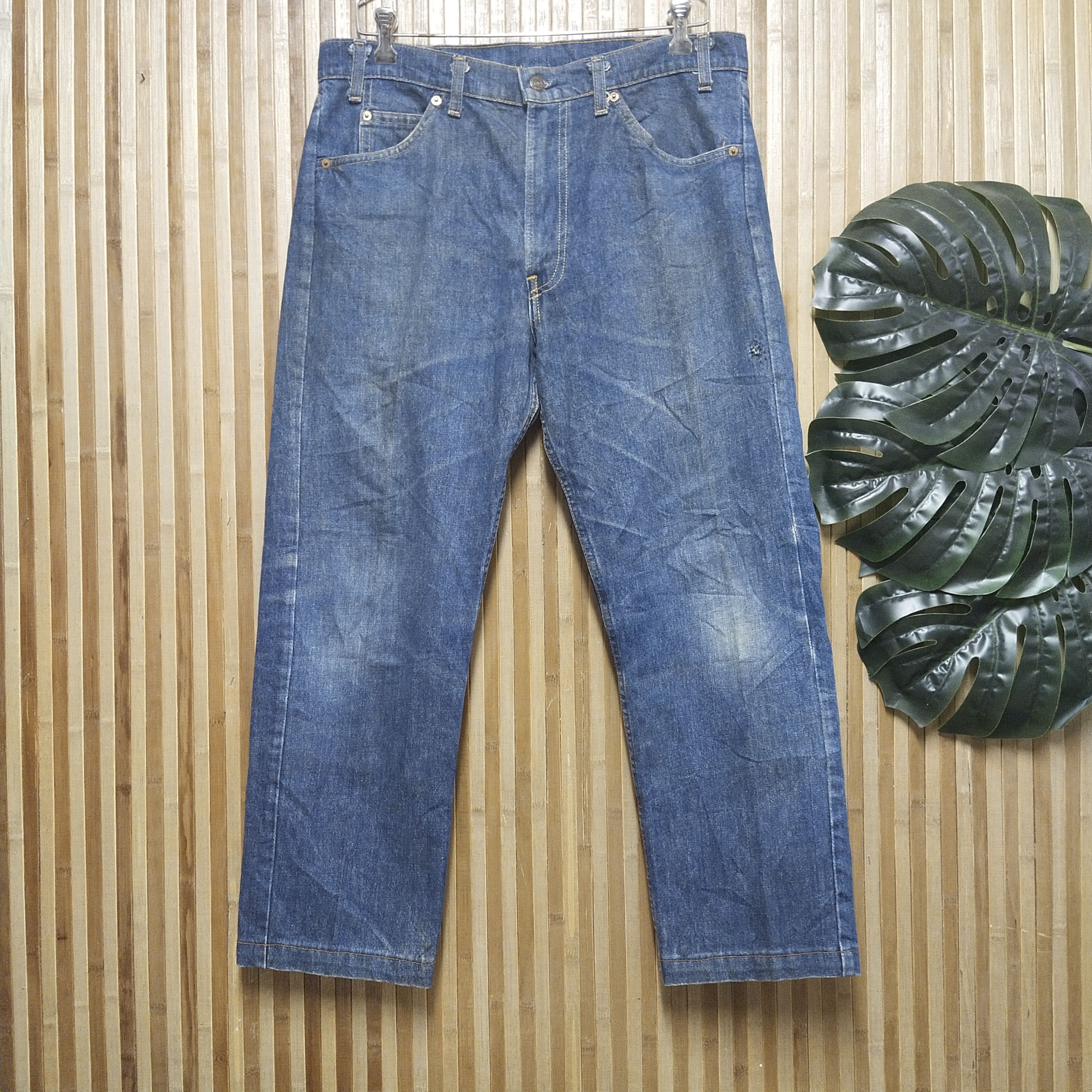 Levi's Vintage Clothing × Vintage Vintage 1960s Levis Orange Tab Talon Zipper (Button #8) Size US 35 - 1 Thumbnail