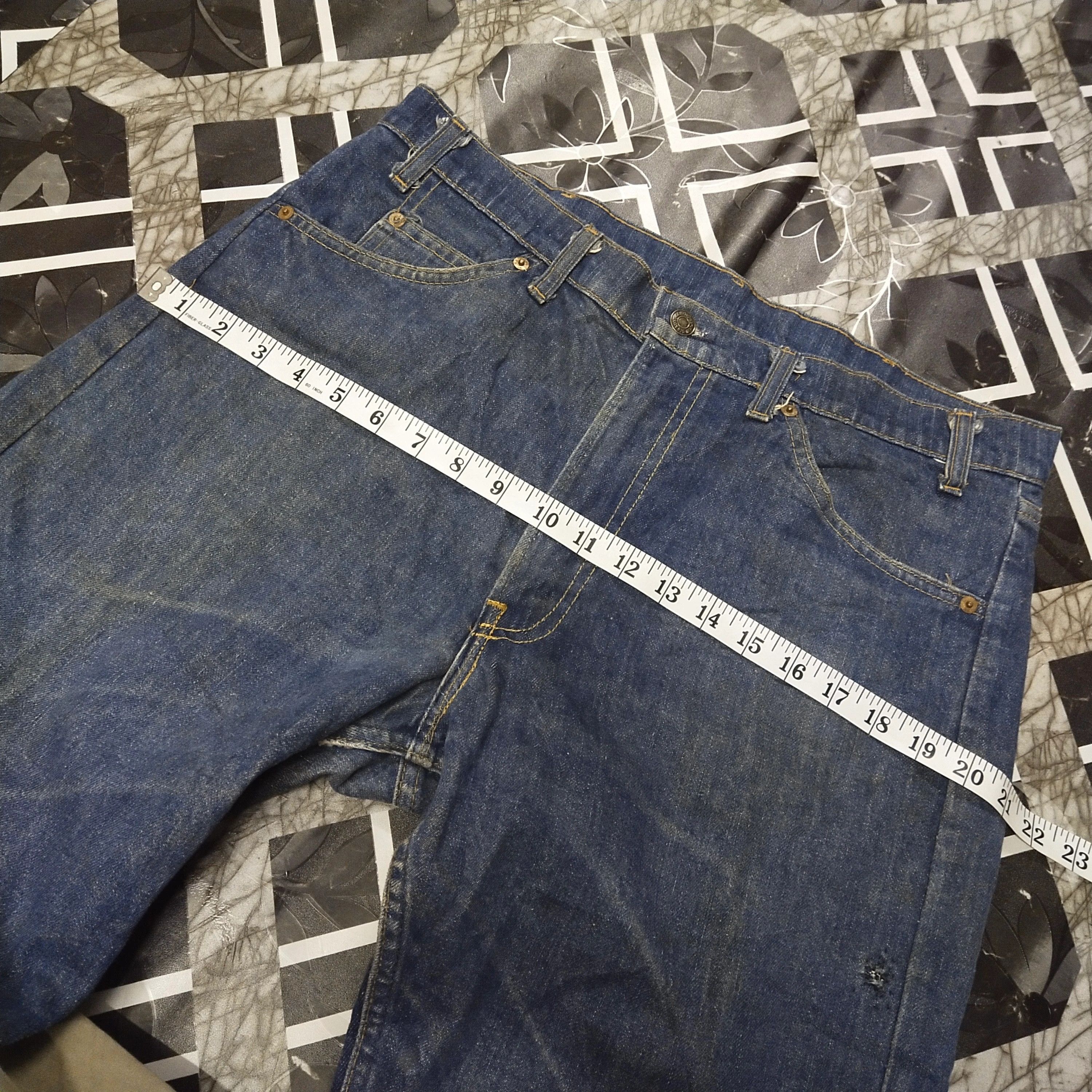 Levi's Vintage Clothing × Vintage Vintage 1960s Levis Orange Tab Talon Zipper (Button #8) Size US 35 - 10 Thumbnail