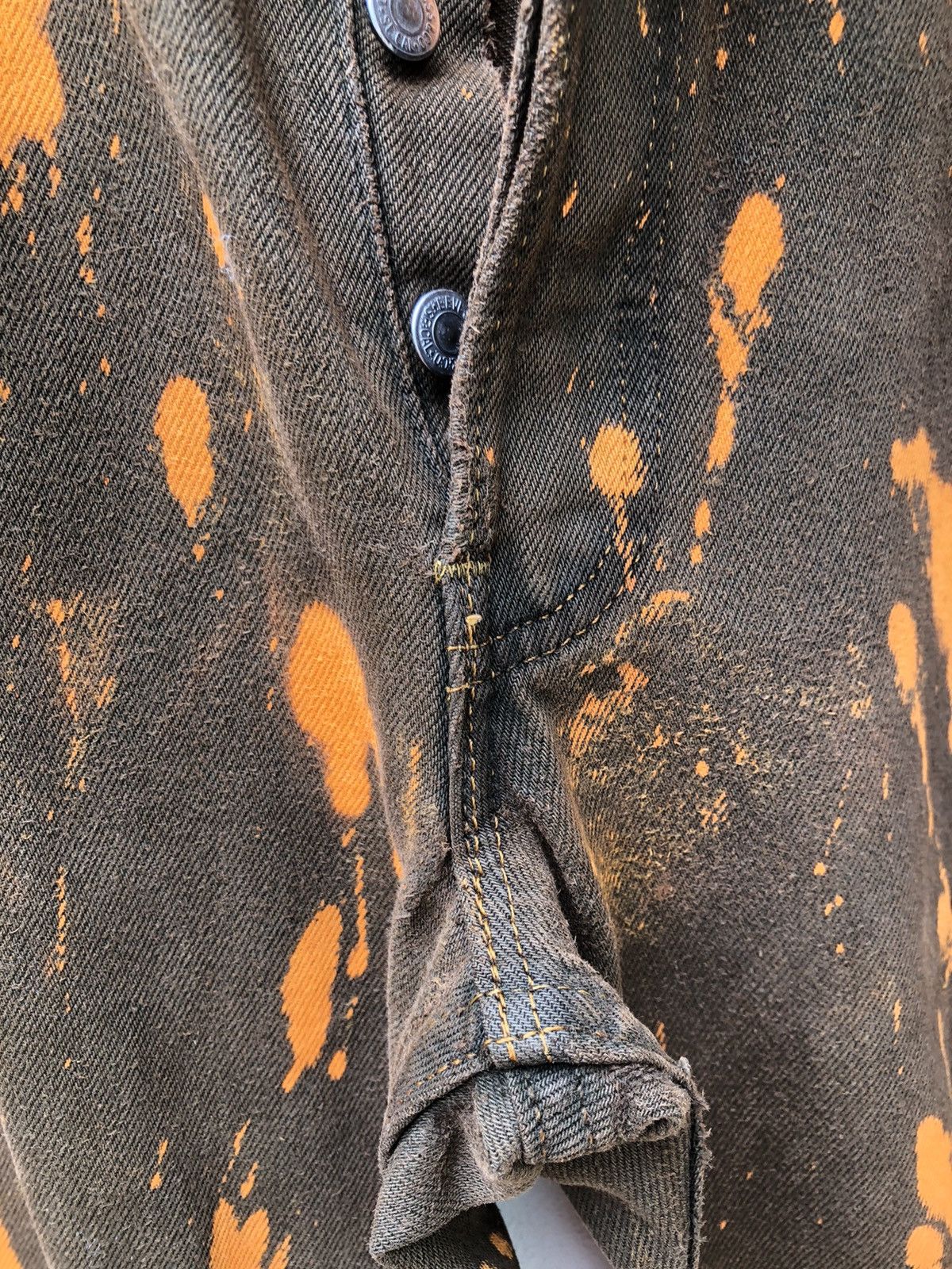 Levi's Vintage 90s Levi’s 501 Jeans Distressed Bleached Denim Size US 36 / EU 52 - 6 Thumbnail