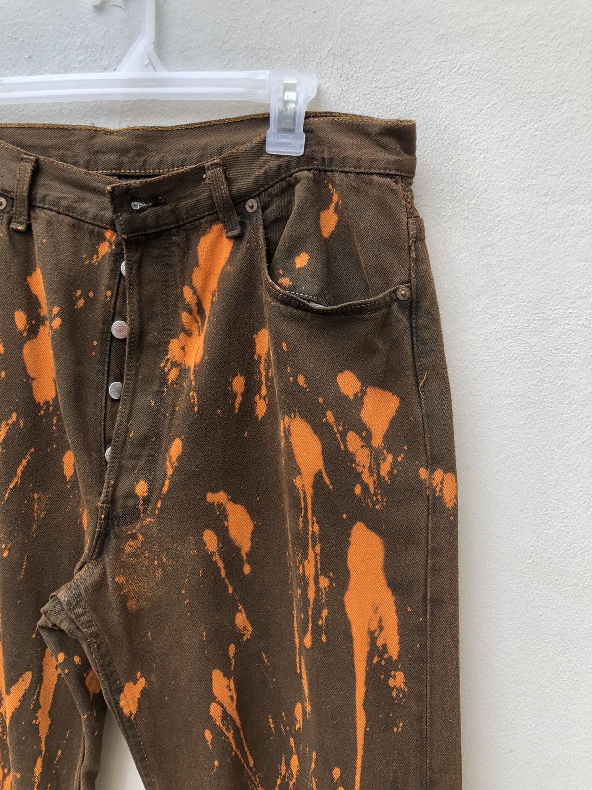 Levi's Vintage 90s Levi’s 501 Jeans Distressed Bleached Denim Size US 36 / EU 52 - 9 Thumbnail